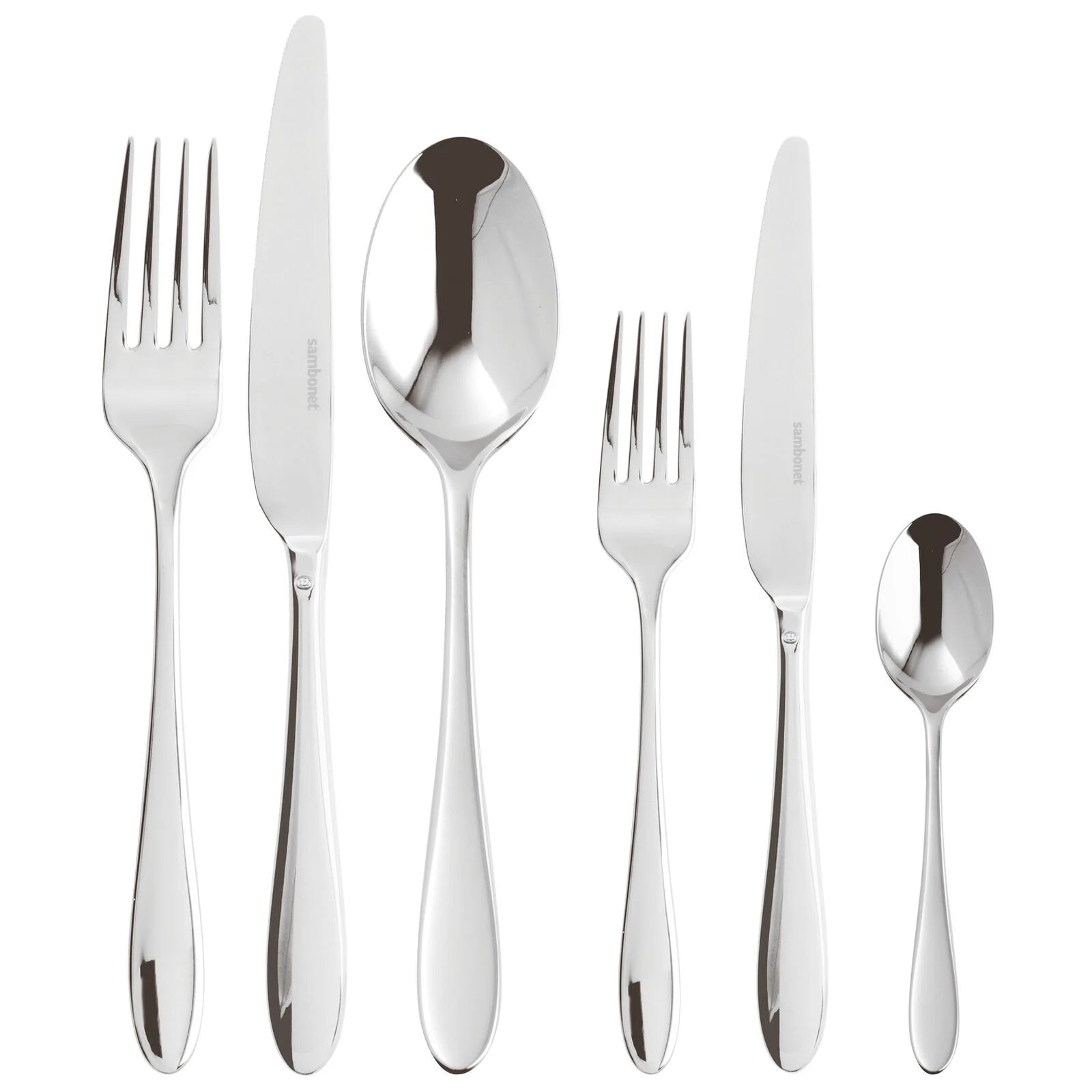 Sambonet Velvet 36-piece cutlery set in stainless steel