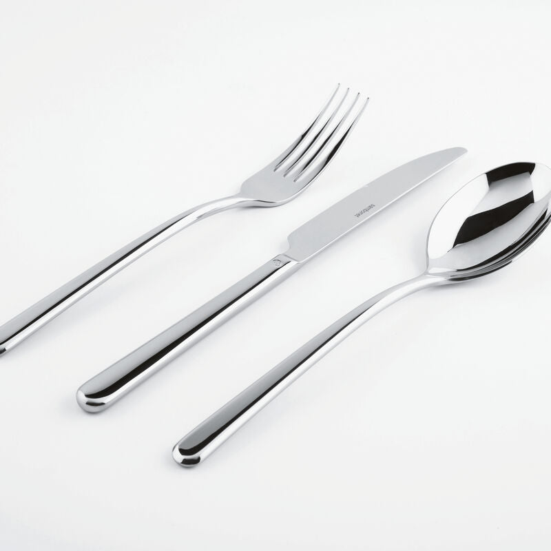 Sambonet Linear Set of 6 dessert forks in stainless steel for 6 people