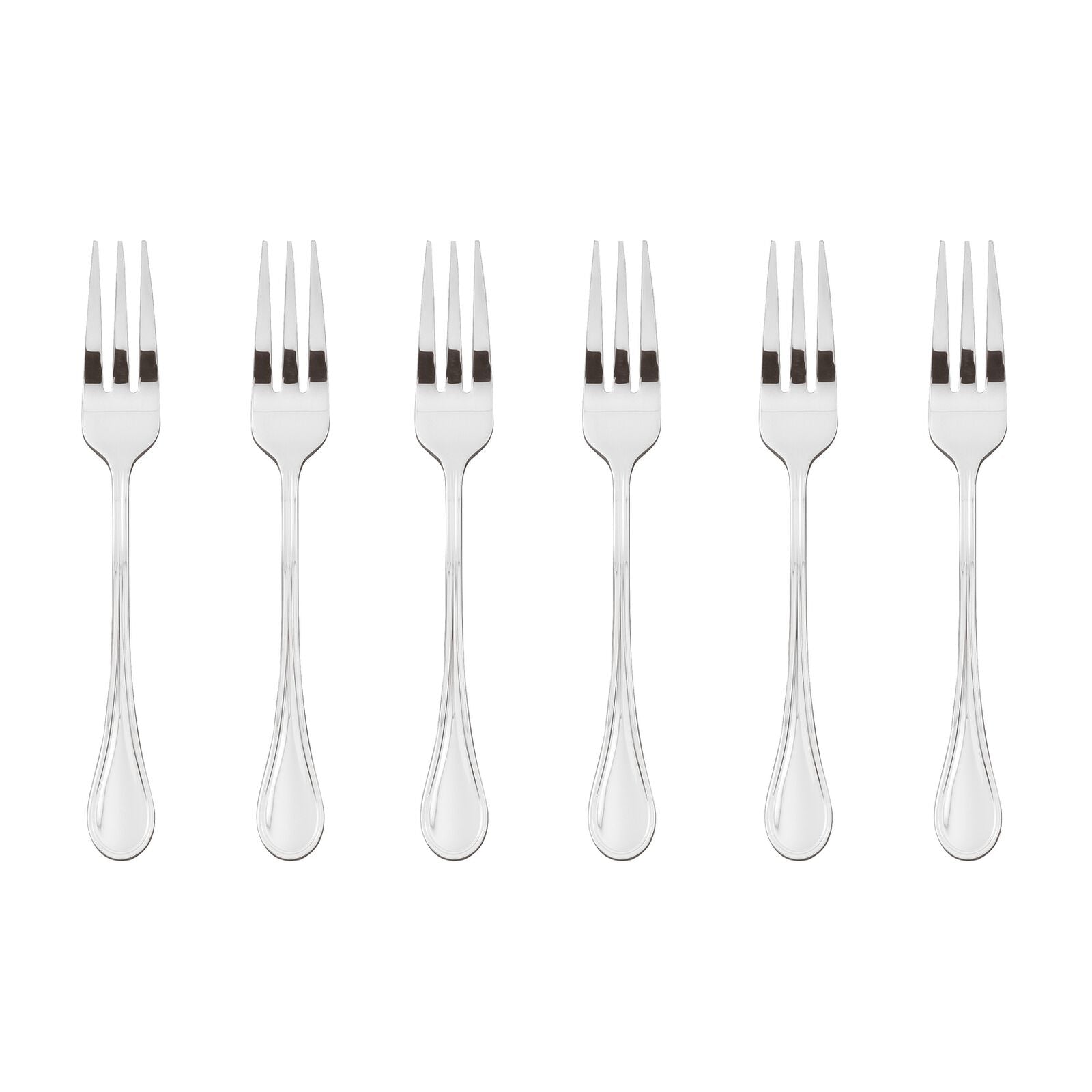 Sambonet Royal Set of 6 Dessert Forks in Stainless Steel