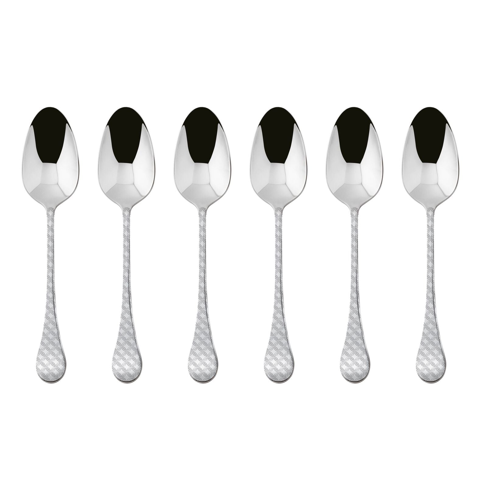 Sambonet Taormina Set 6 Moka Spoons in Stainless Steel