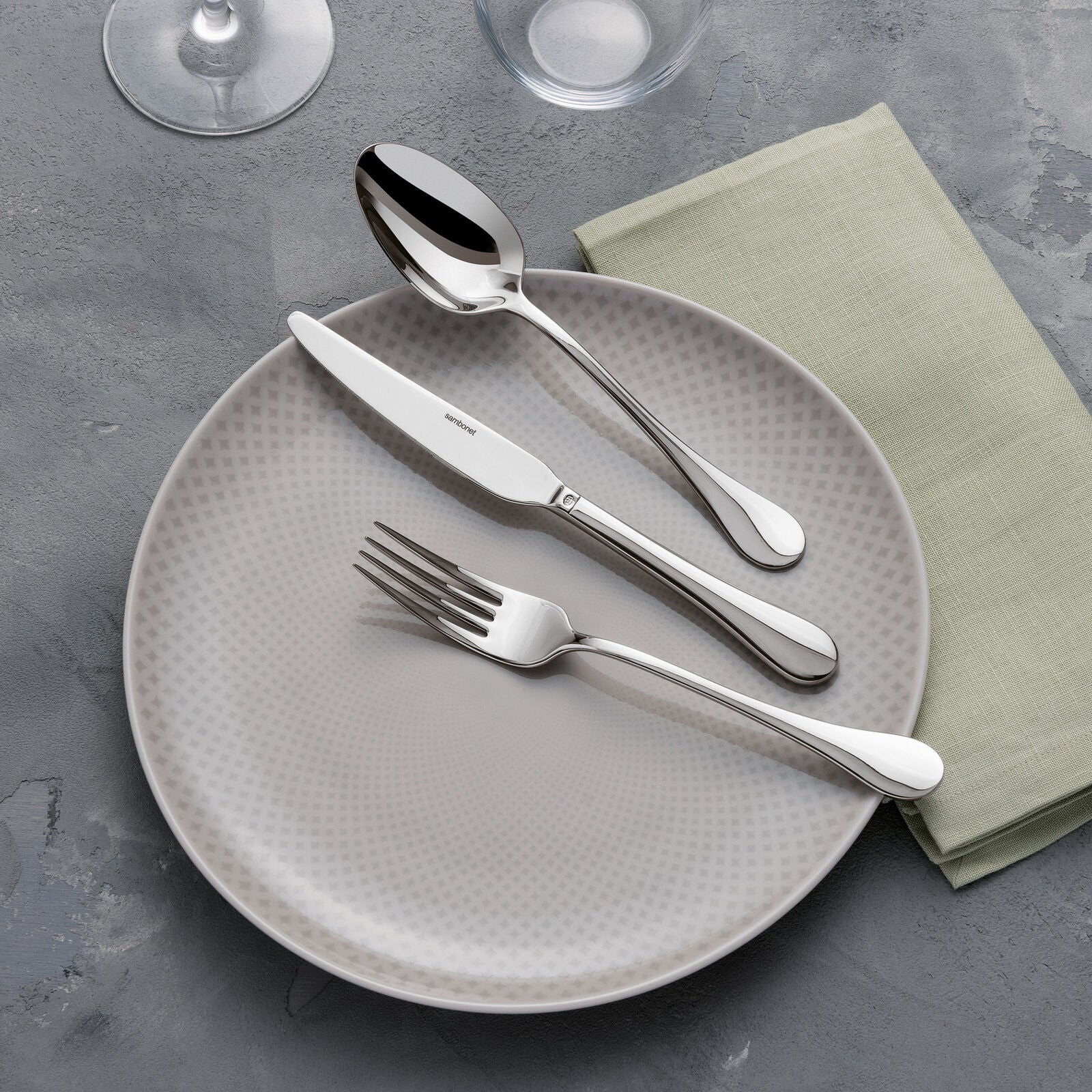 Sambonet Bloom 24-piece cutlery set in stainless steel
