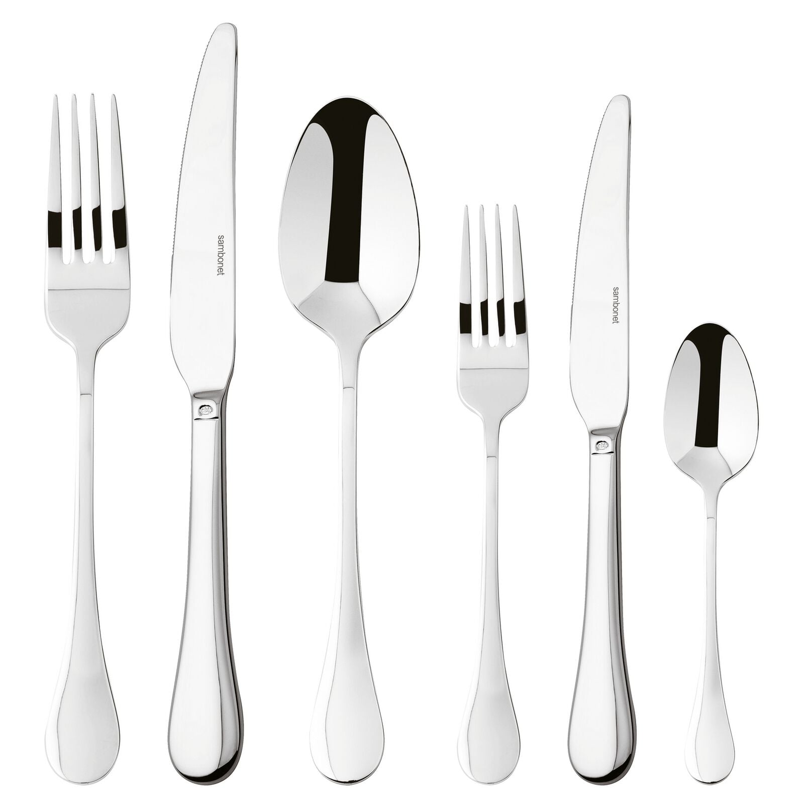 Sambonet Bloom 36-piece cutlery set in stainless steel