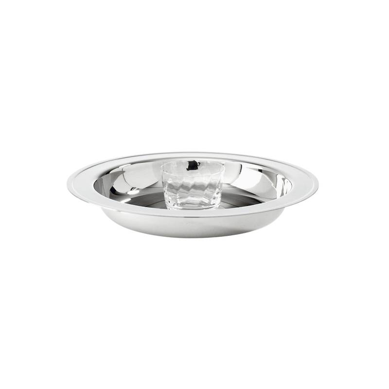 Sambonet Elite Oyster Plate with Crystal Stainless Steel cm 31