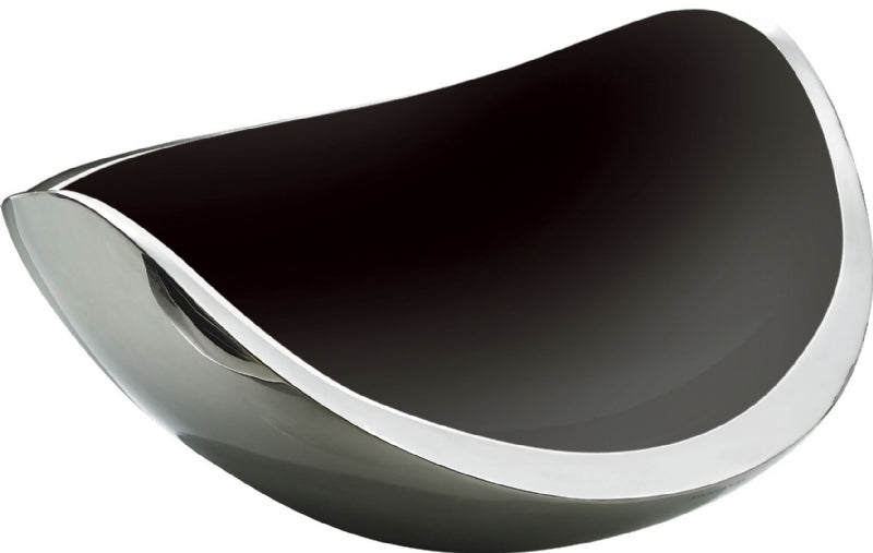 BUGATTI, Lullaby, Centerpiece and fruit bowl in Stainless Steel, Black