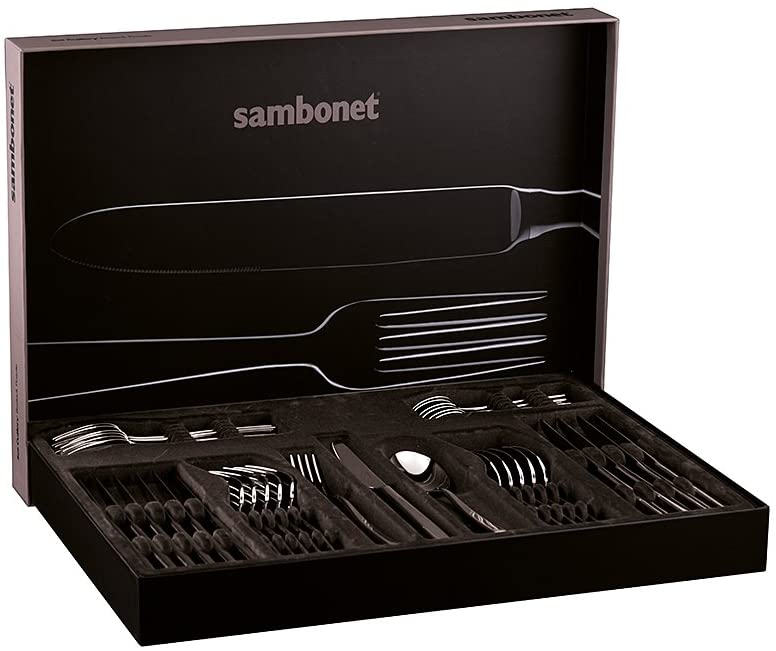Sambonet Contour Service 36 Monoblock-Edelstahlteile für 6 Personen