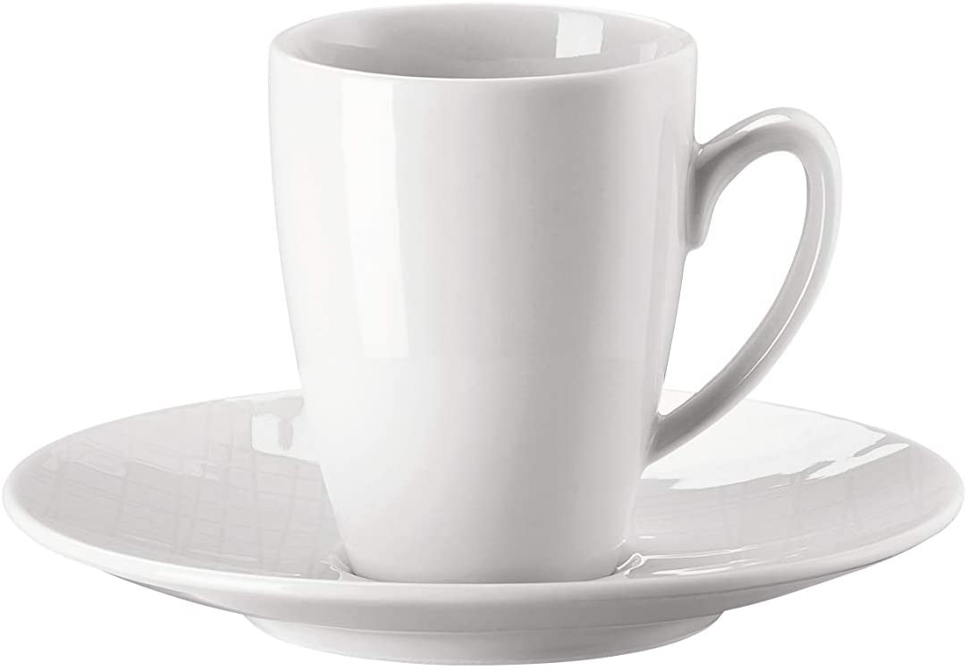 Rosenthal Mesh White Kaffeetasse und Untertasse