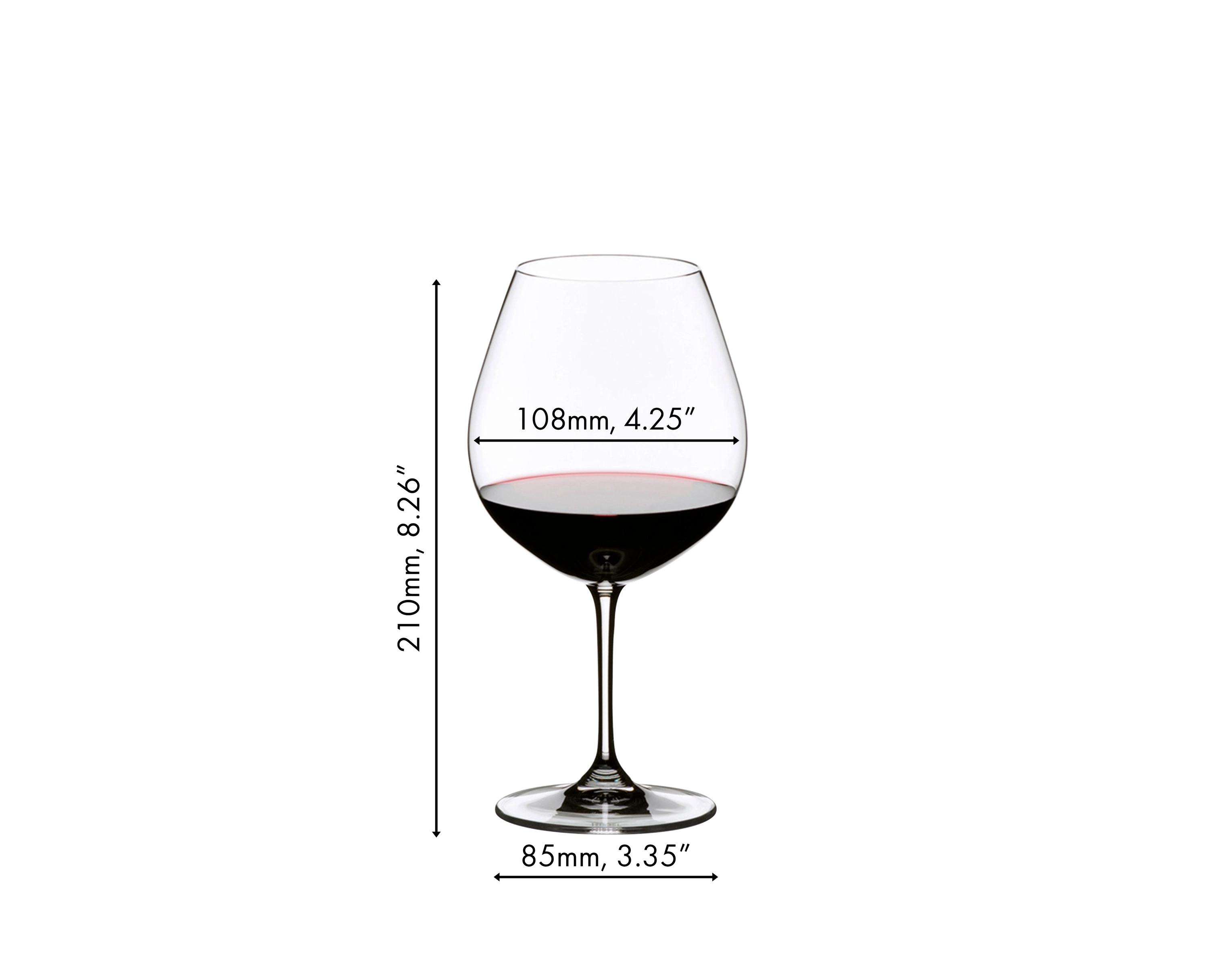 Riedel Vinum Pinot Noir (Burgundy red), Set 2 bicchieri