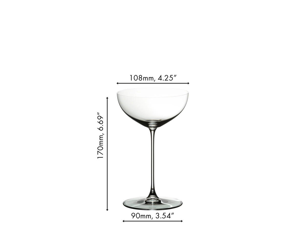 Riedel Veritas Coupe-Cocktail, Set of 2 glasses