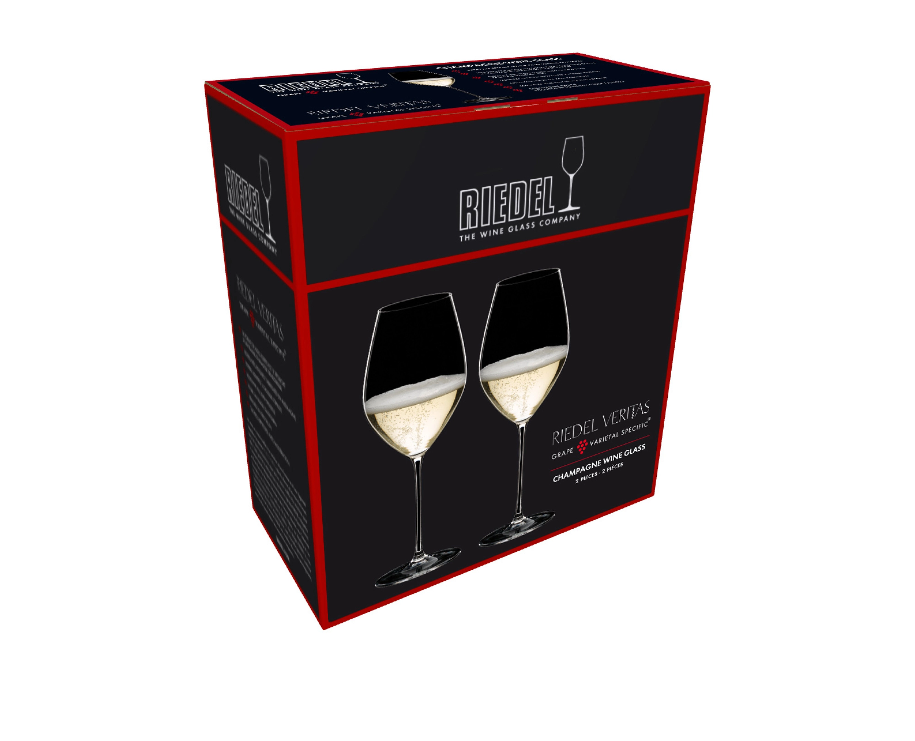 Riedel Veritas Champagnerglas, Set mit 2 Gläsern