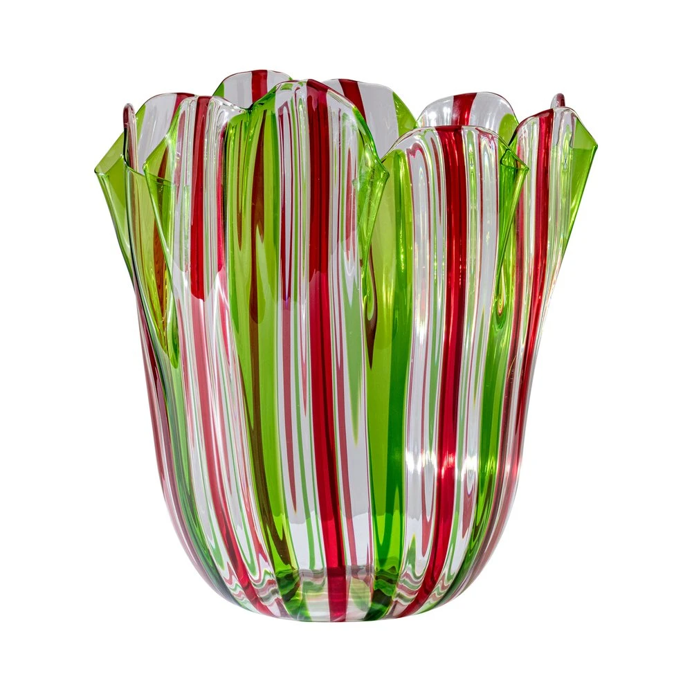 Venini Tricolor Handkerchief Vase