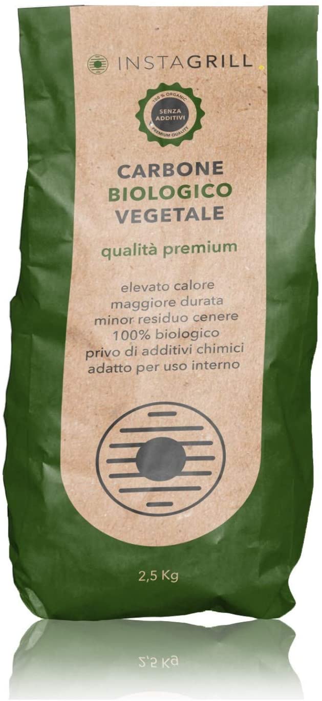 Classe Italy Holzkohle für hochwertiges Gemüse-Instagrill, 2,5 kg