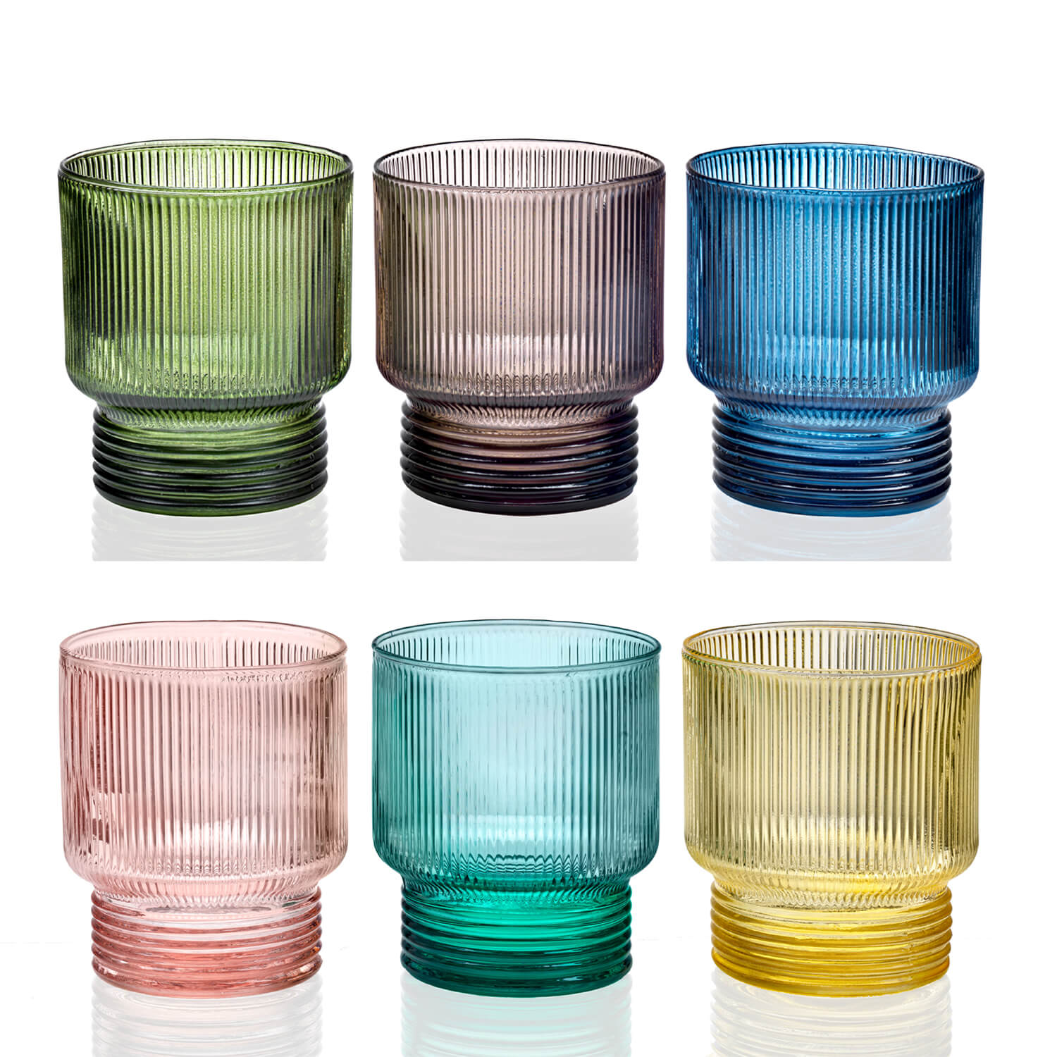 IVV Todo Modo Set 6 water glasses assorted colors, 30 cl