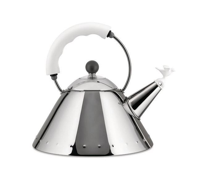 Alessi Kettle with Handle and Bird Whistle in PA