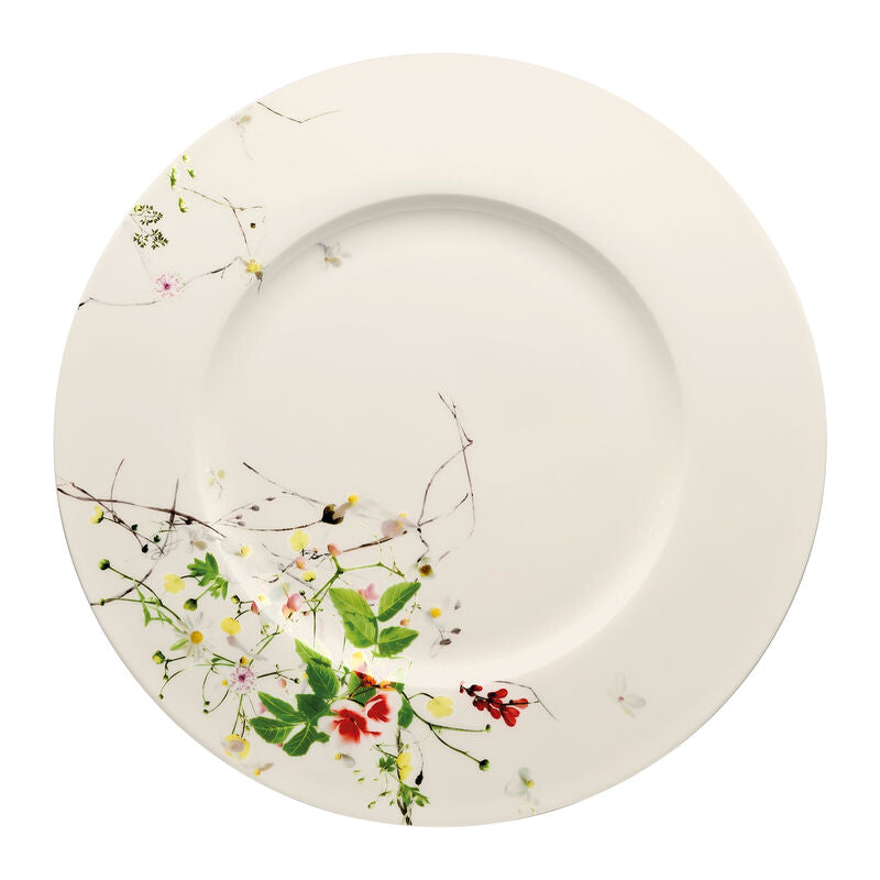 Rosenthal Brillance Fleurs Sauvages Dinner Plate with brim 33 cm, Set of 6