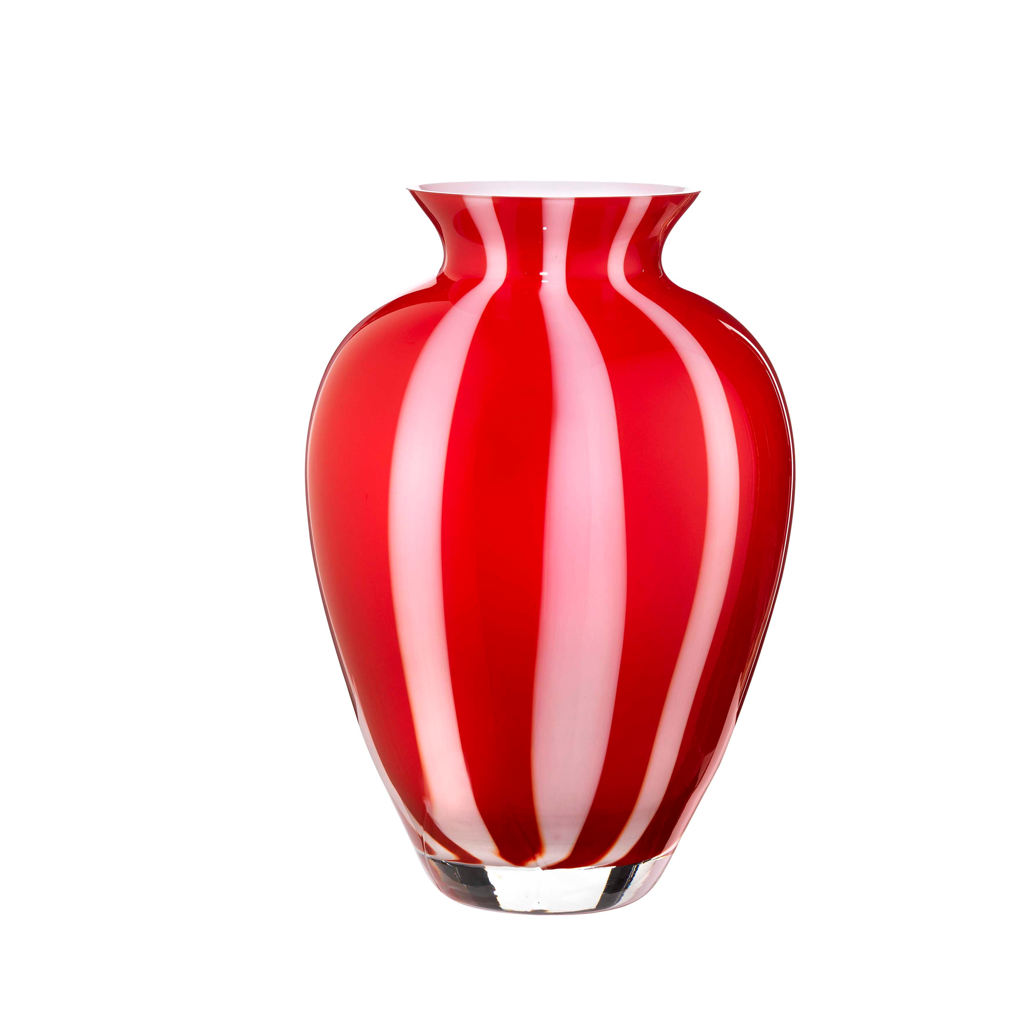 Onlylux Aurora Stripes Vase 29 cm Red