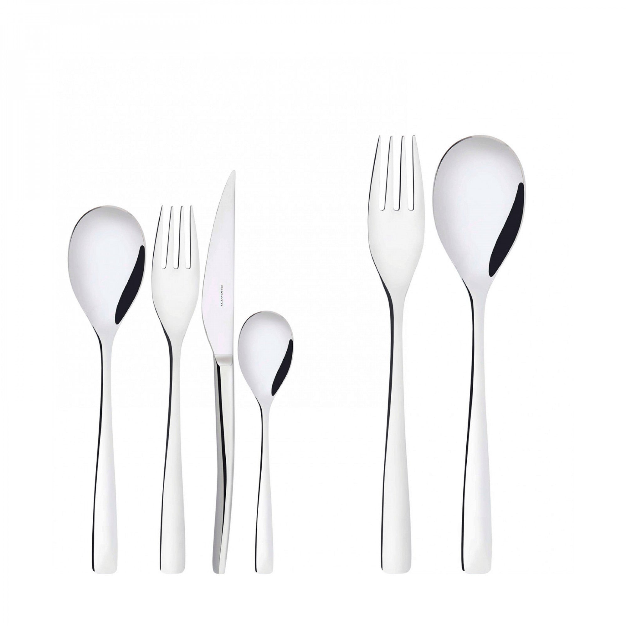 BUGATTI, Amalfi, 50-piece cutlery set in 18/10 stainless steel