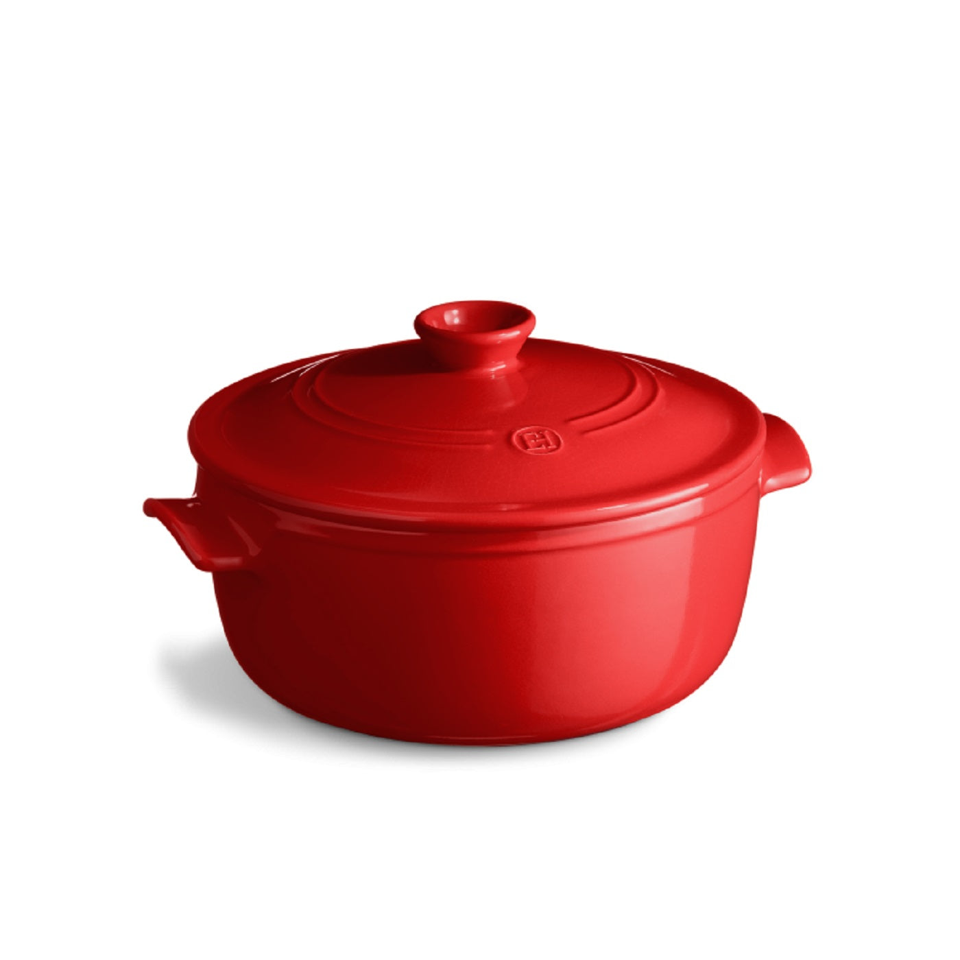 Emile Henry Round Cocotte 26 cm, Red