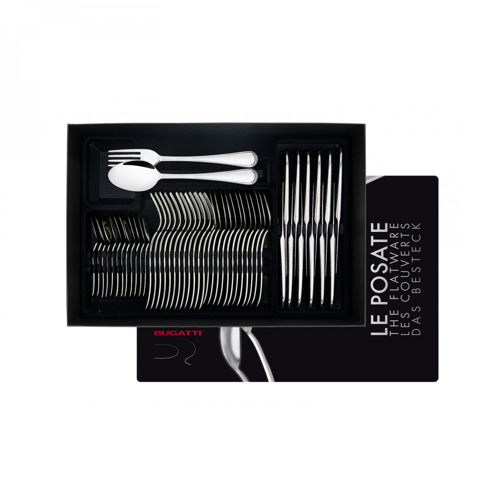 BUGATTI, England, 50-piece cutlery set in 18/10 stainless steel