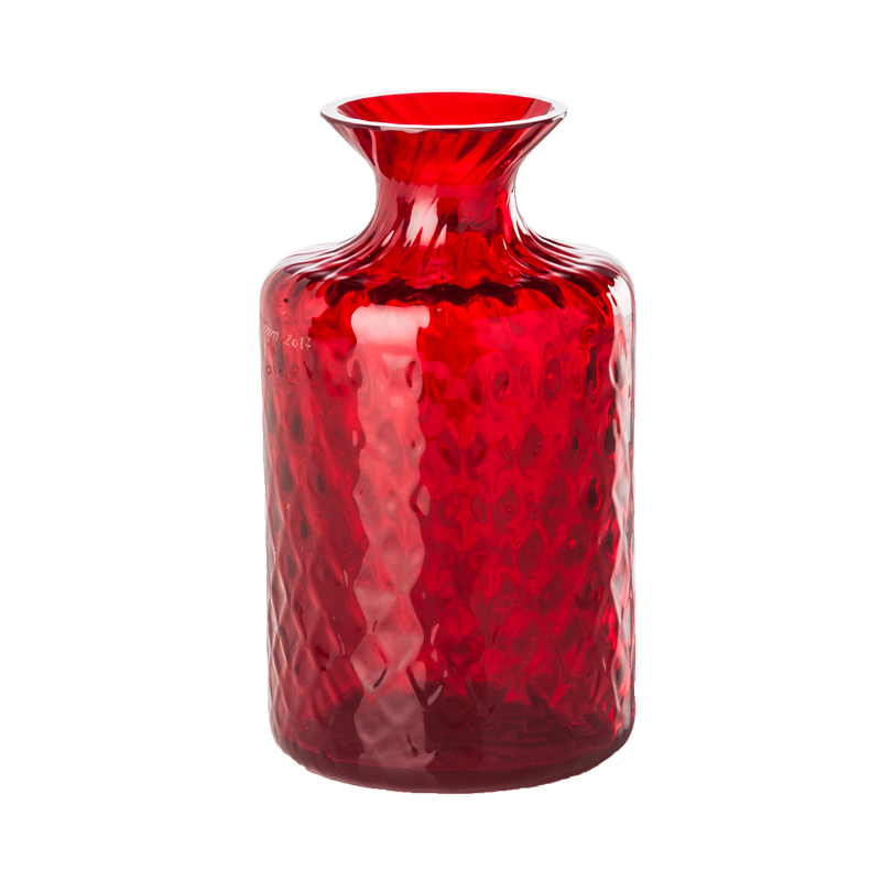 Venini Carnival Vase, Red