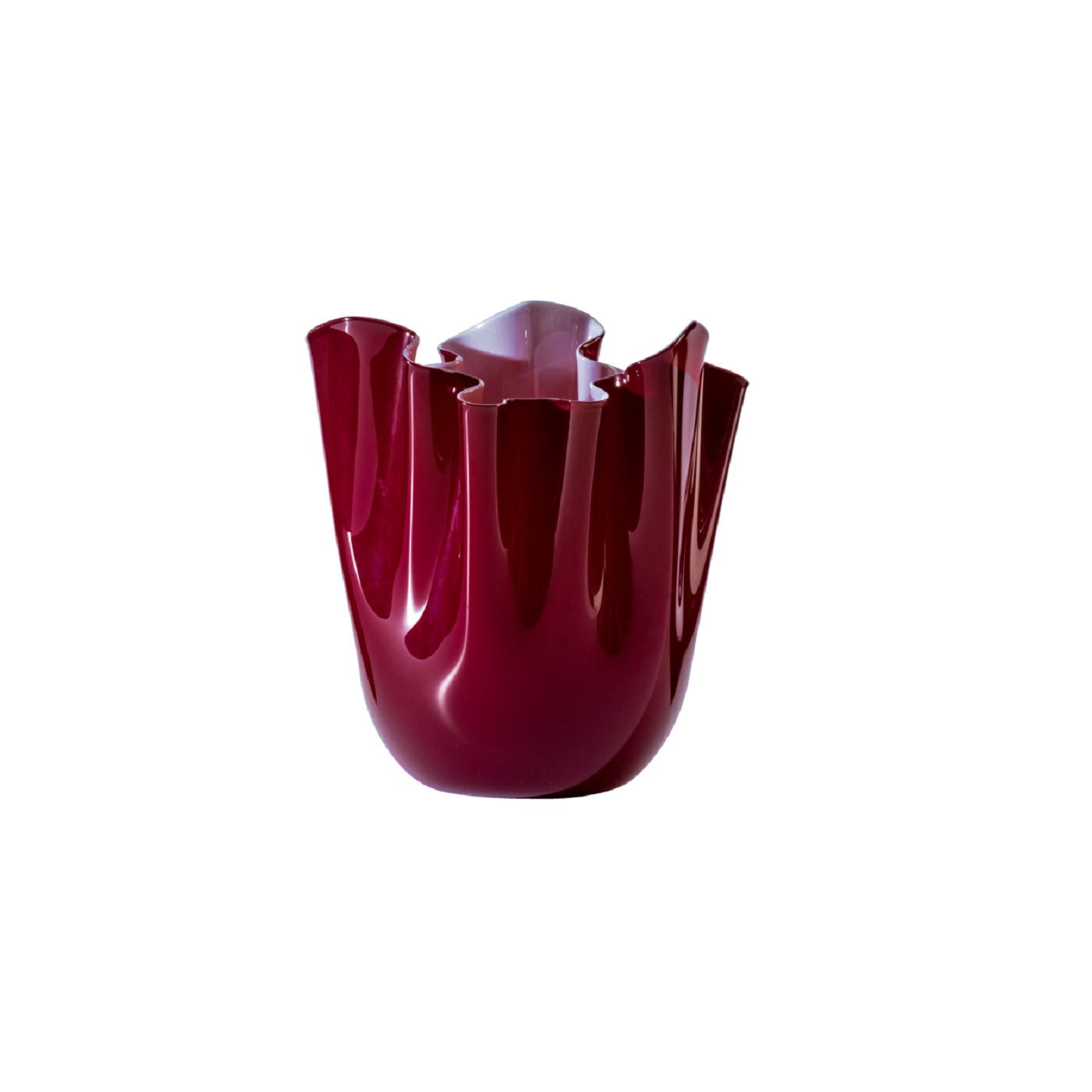 Venini Small Opal Handkerchief Vase