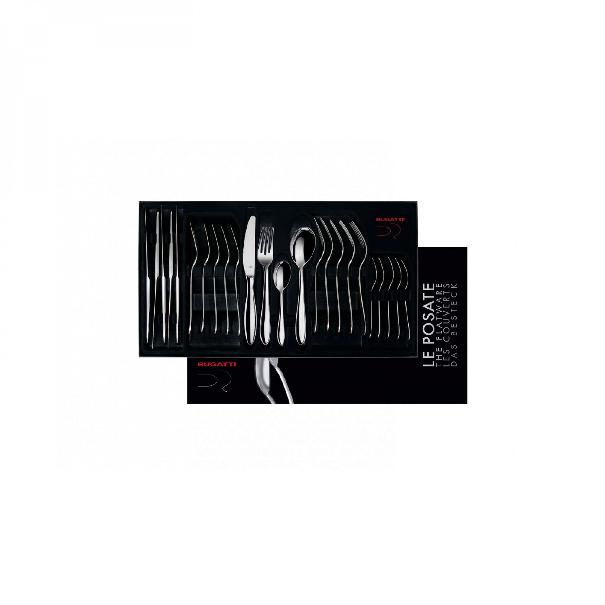 BUGATTI, Fresco, 24-piece cutlery set in 18/10 stainless steel