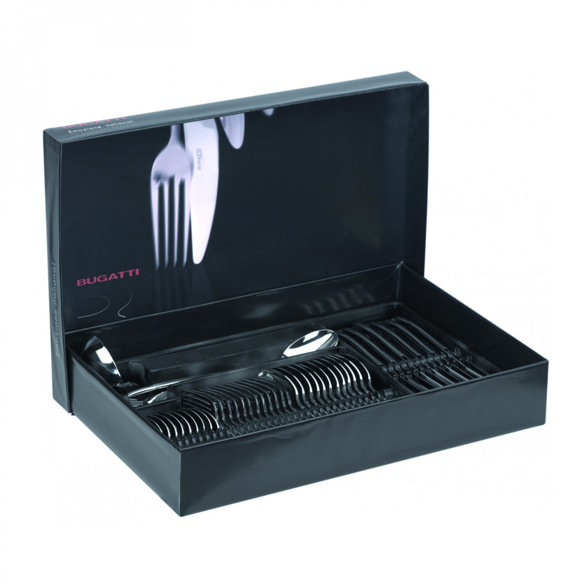 BUGATTI, Futura, 50-piece cutlery set in 18/10 stainless steel