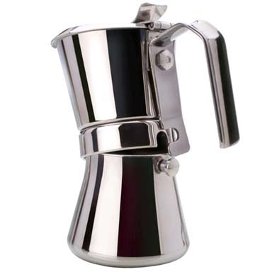 Giannini The Tradition coffee maker in stainless steel