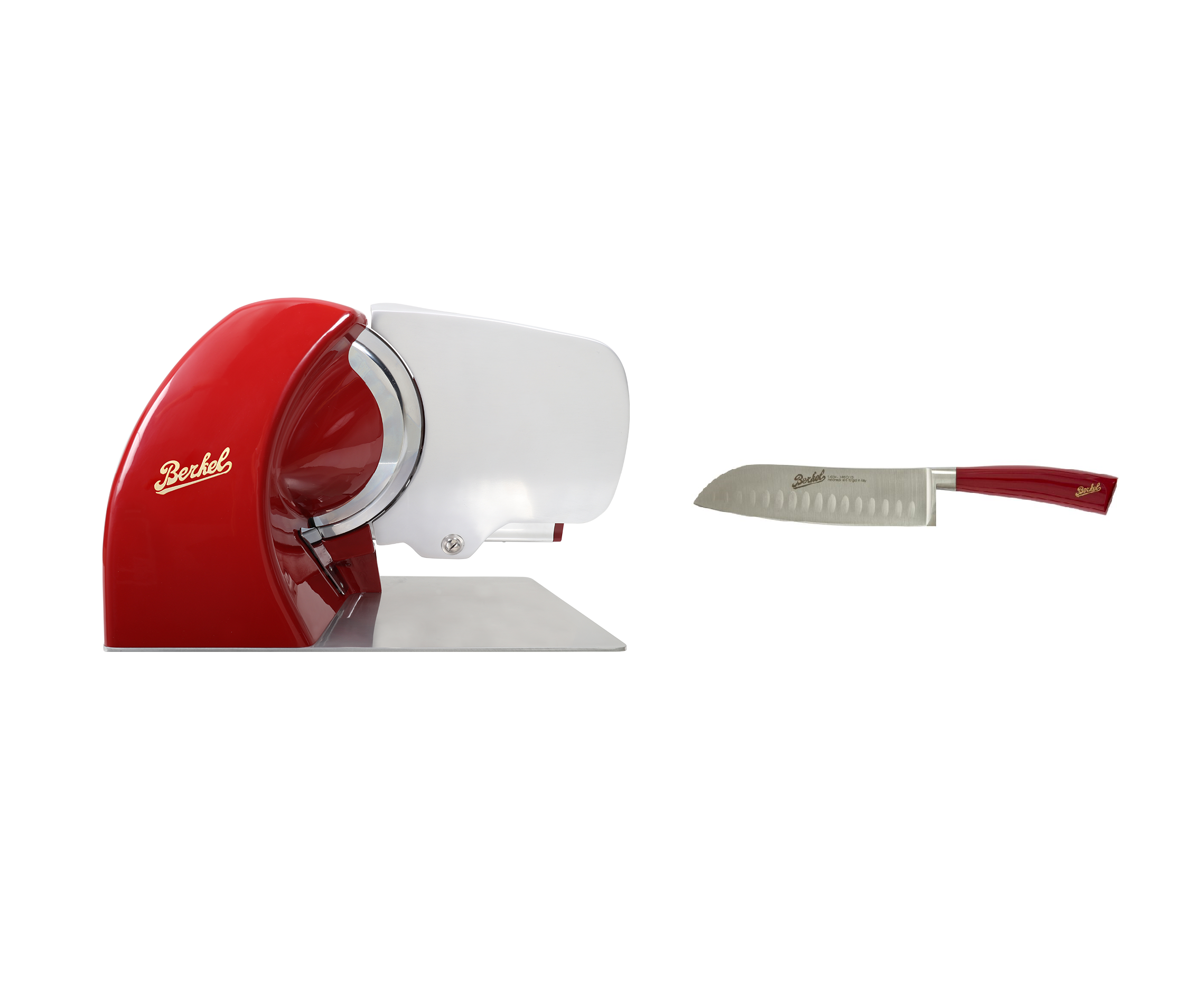 Berkel Slicer Home Line 250 + Santoku Elegance Red Messer