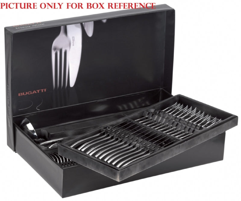 BUGATTI, Preludio, 75-piece cutlery set in 18/10 stainless steel