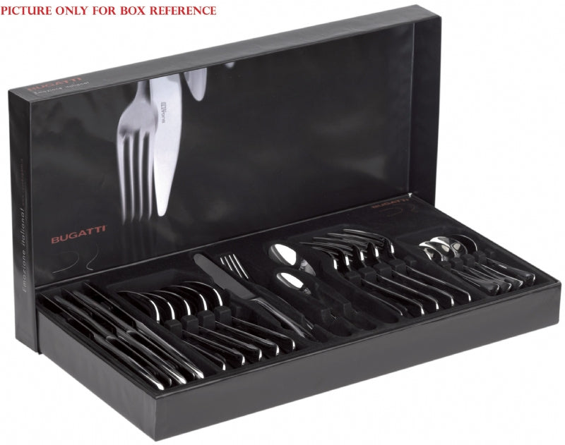 BUGATTI, Settimocielo, 24-piece cutlery set in 18/10 stainless steel