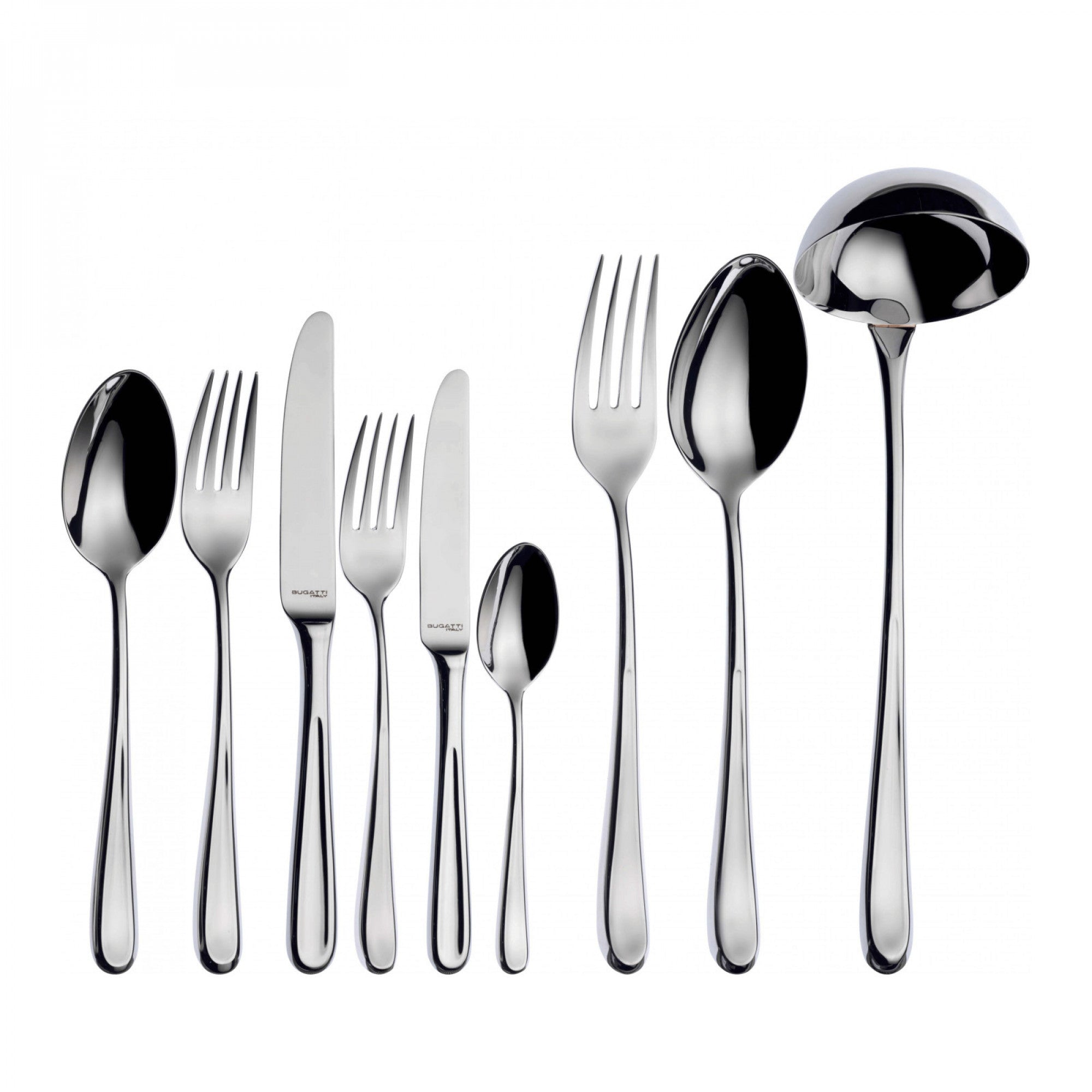 BUGATTI, Futura, 75-piece cutlery set in 18/10 stainless steel