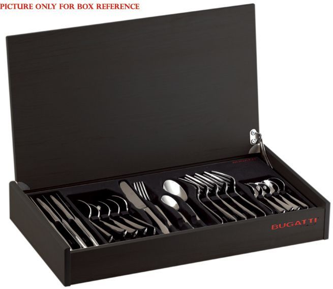 BUGATTI, Sintesi, 30-piece cutlery set in 18/10 stainless steel