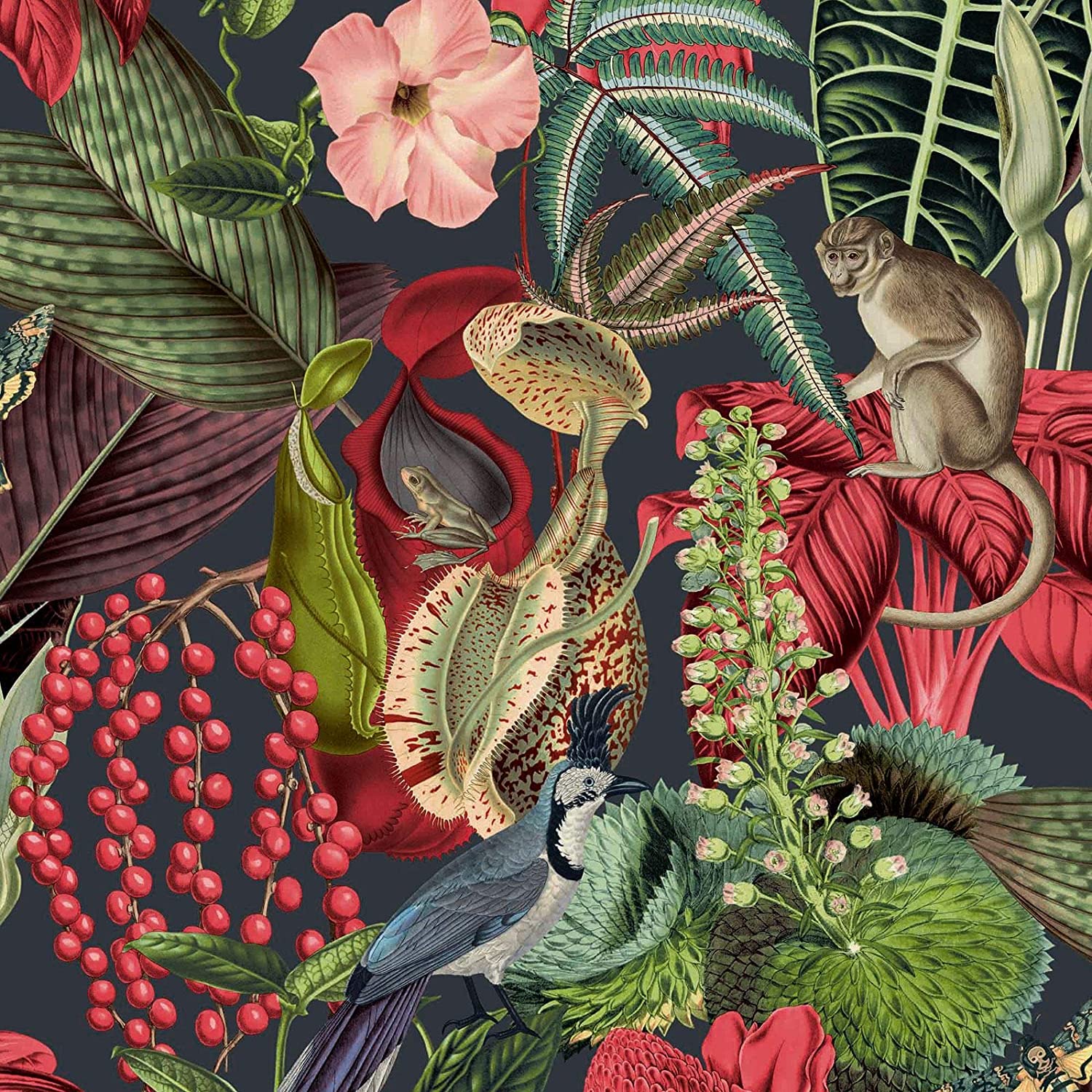 Grandeco Jungle Fever Colorful Jungle Wallpaper