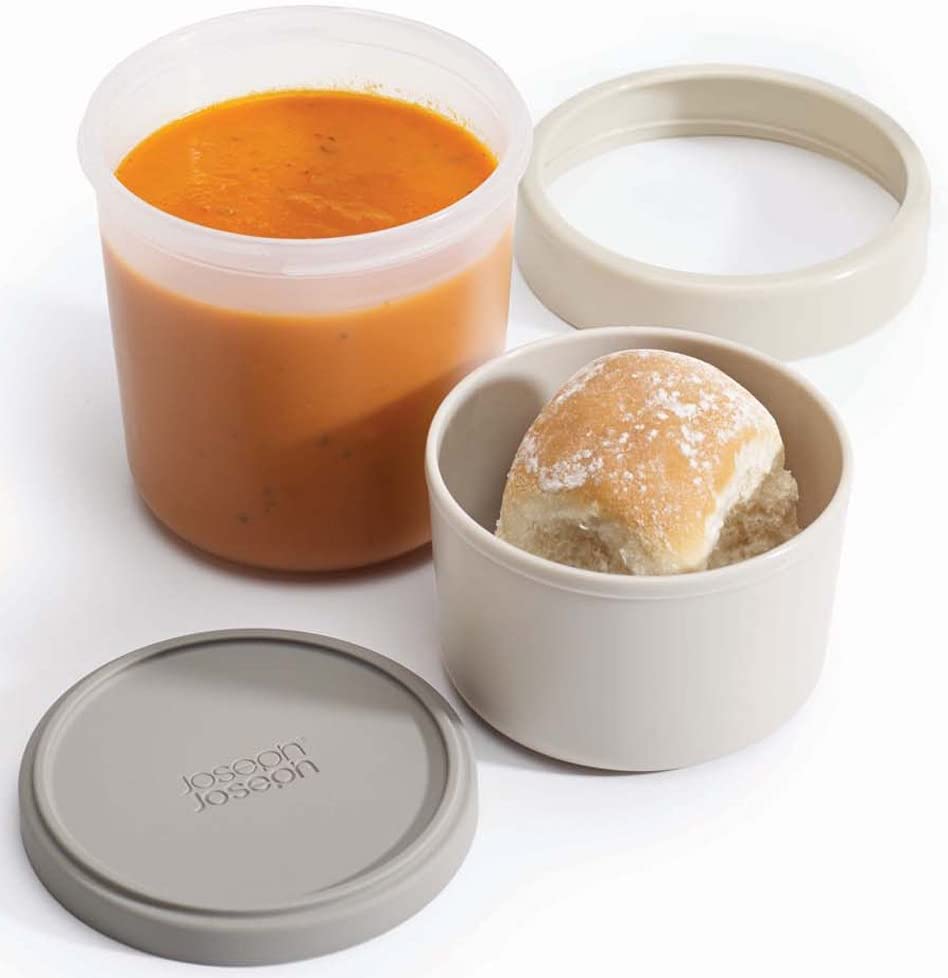 Joseph Joseph „Go Eat Soup Pot“ Suppenbehälter, Kunststoff, graue Farbe