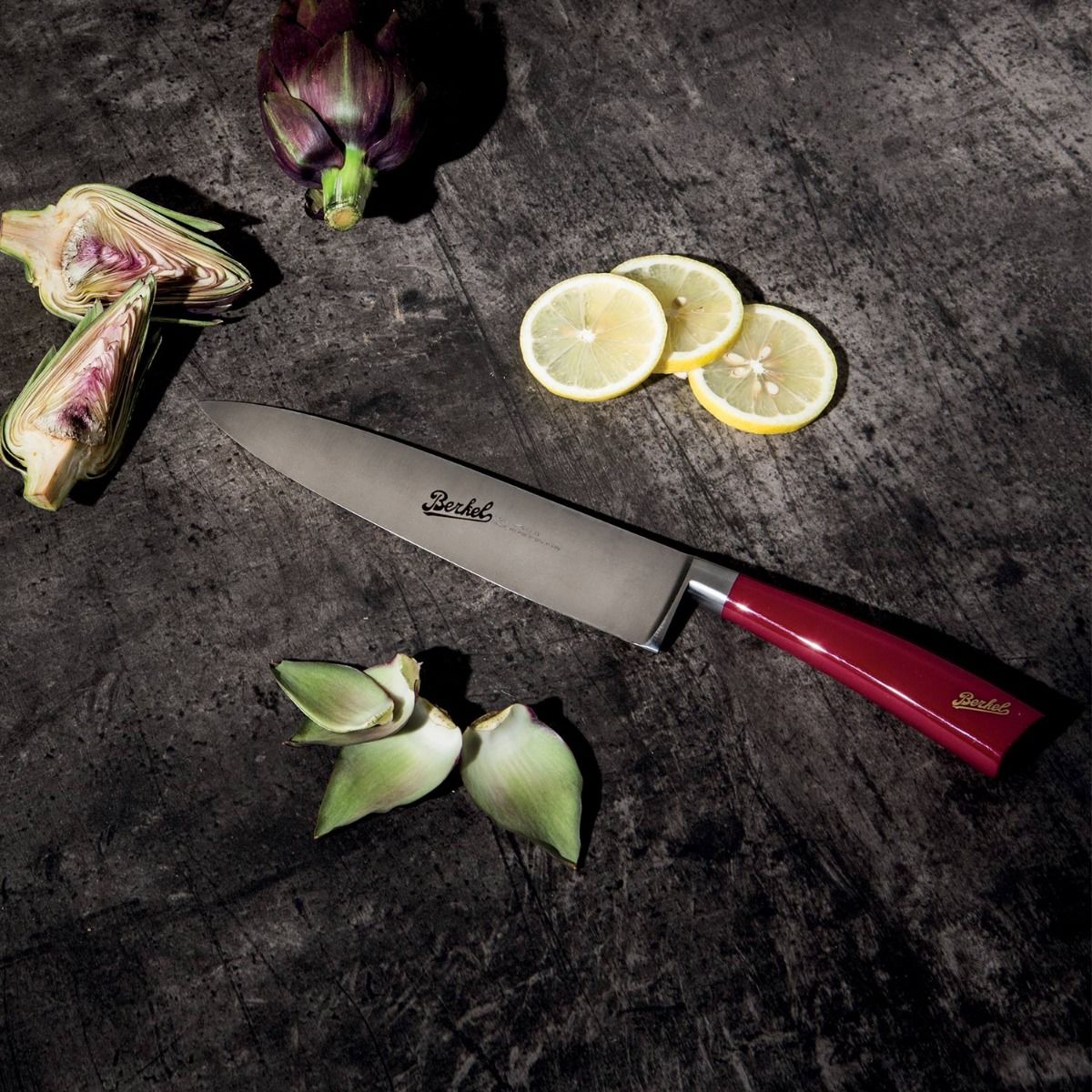 Berkel Elegance Set of 3 Chef knives red handle