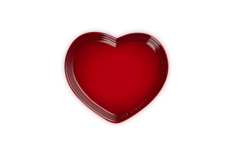 Le Creuset Amour Piatto fondo a cuore in gres vetrificato, 23 cm