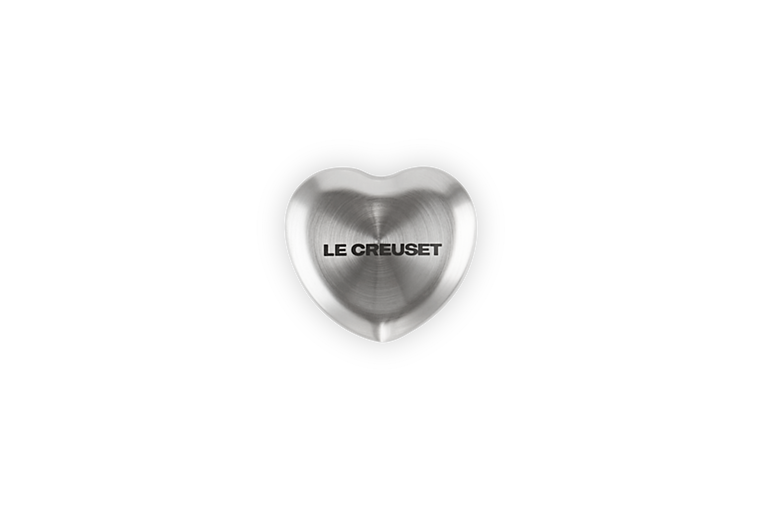 Le Creuset Amour Heart knob in stainless steel