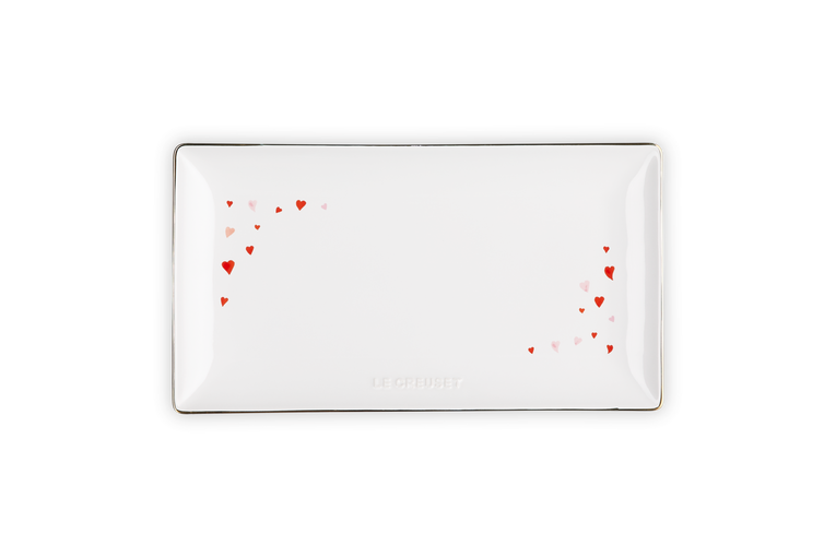 Le Creuset Amour Rectangular plate in vitrified stoneware