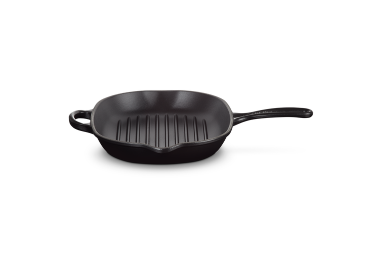 Le Creuset Evolution Oval skillet grill in vitrified cast iron