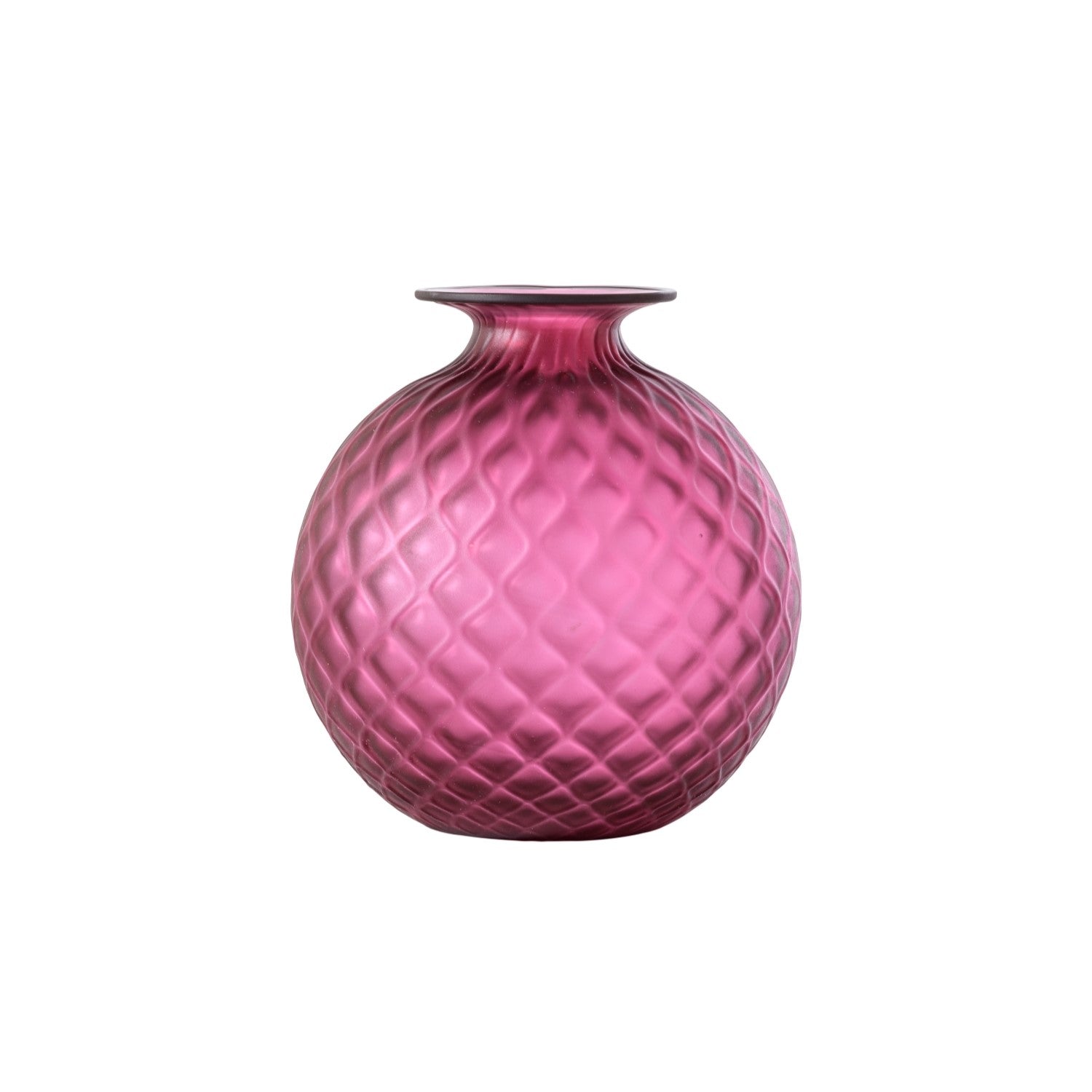 Venini Kleine sandgestrahlte Balloton-Vase mit Einzelblume