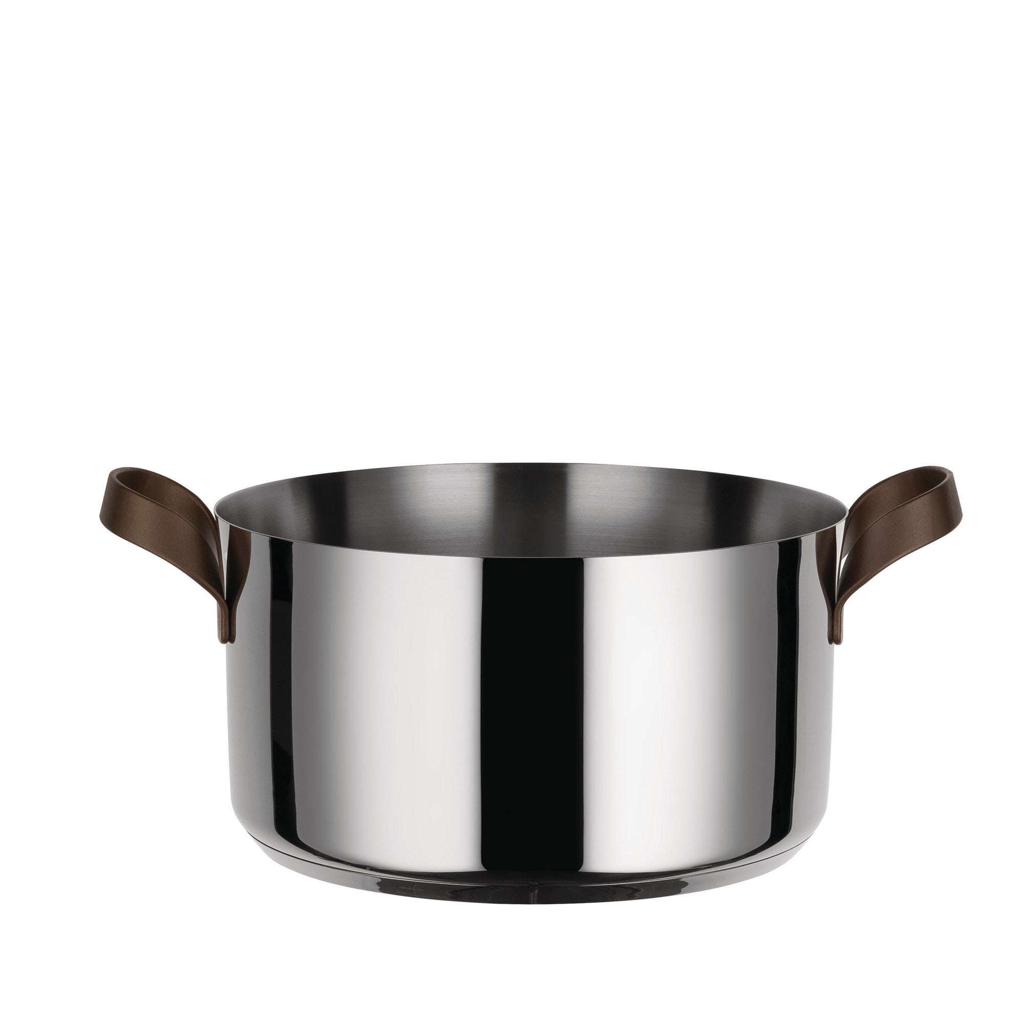 Alessi Edo Saucepan with two handles in 18/10 Stainless Steel, cm 24