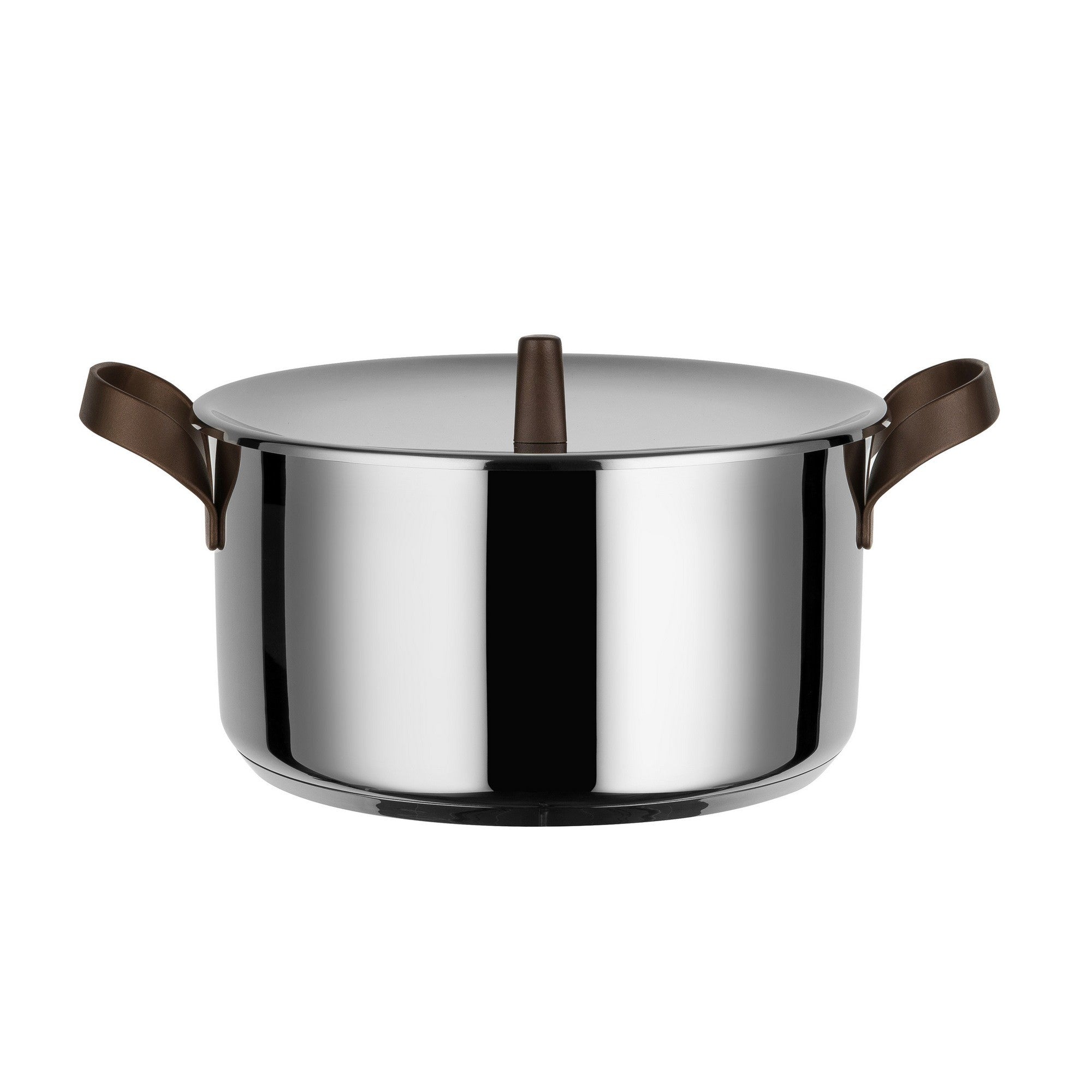 Alessi Edo Saucepan with two handles in 18/10 Stainless Steel, cm 24
