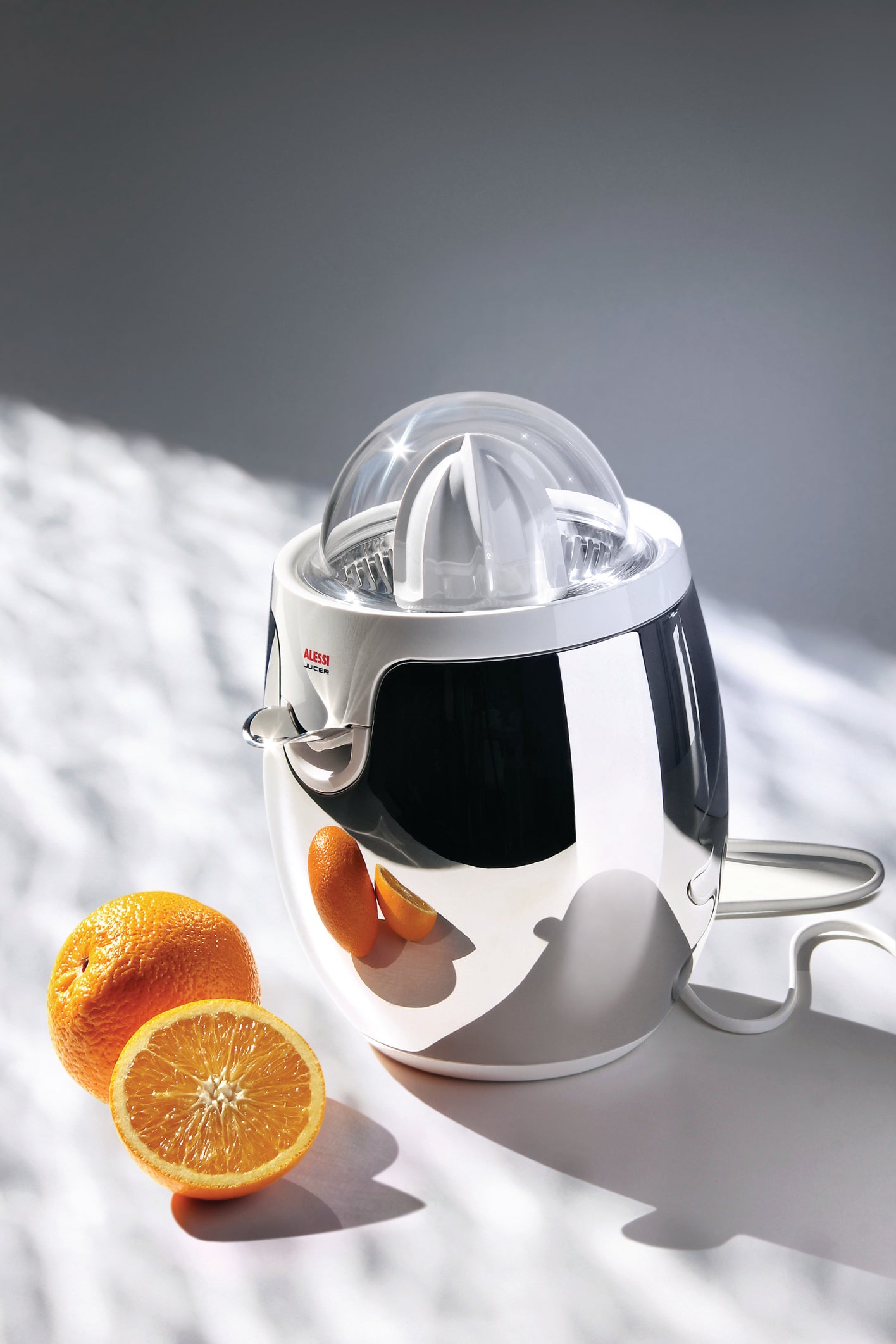 Alessi Electric Citrus Squeezer in Steel and Thermoplastic Resin