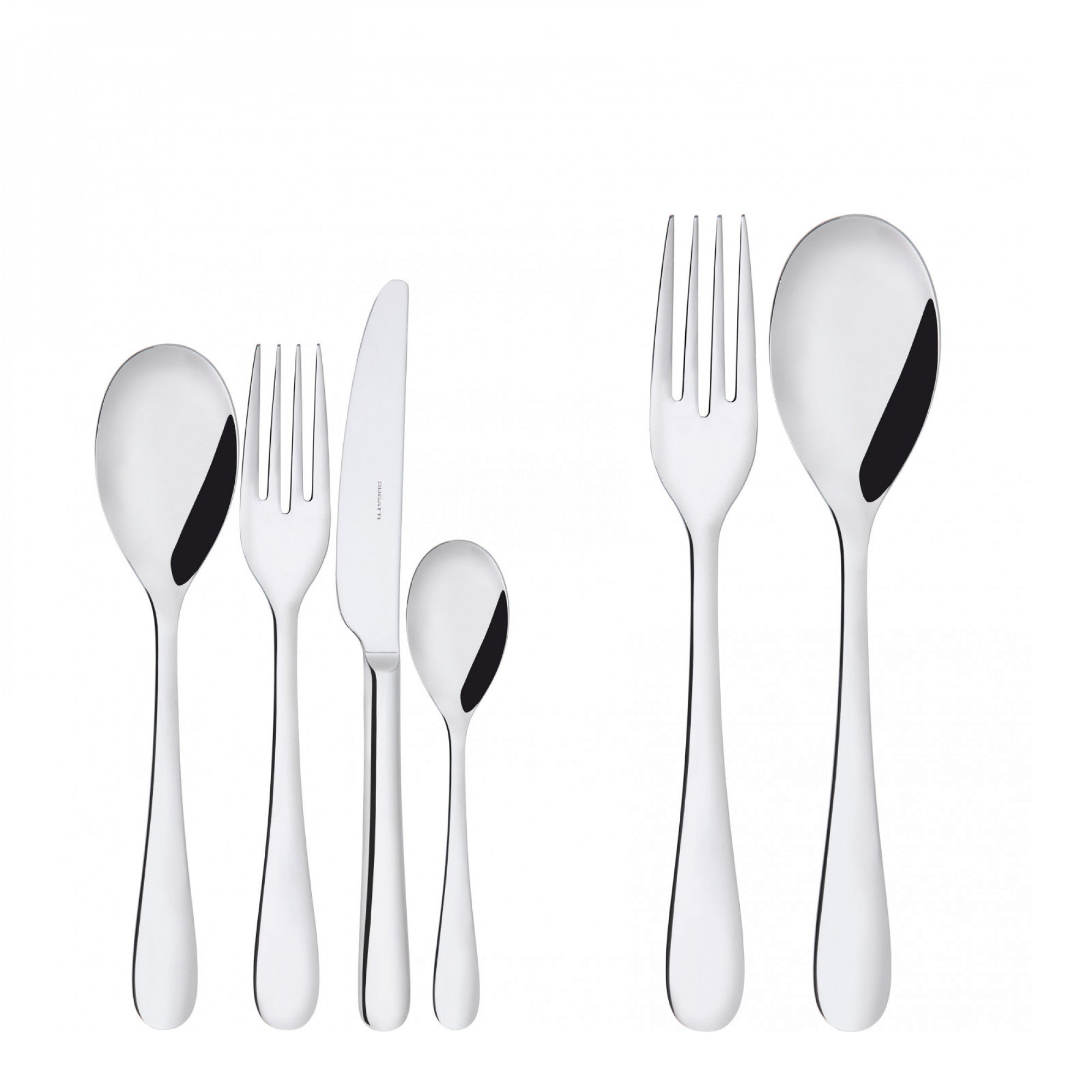 BUGATTI, Siena, 50-piece cutlery set in 18/10 stainless steel