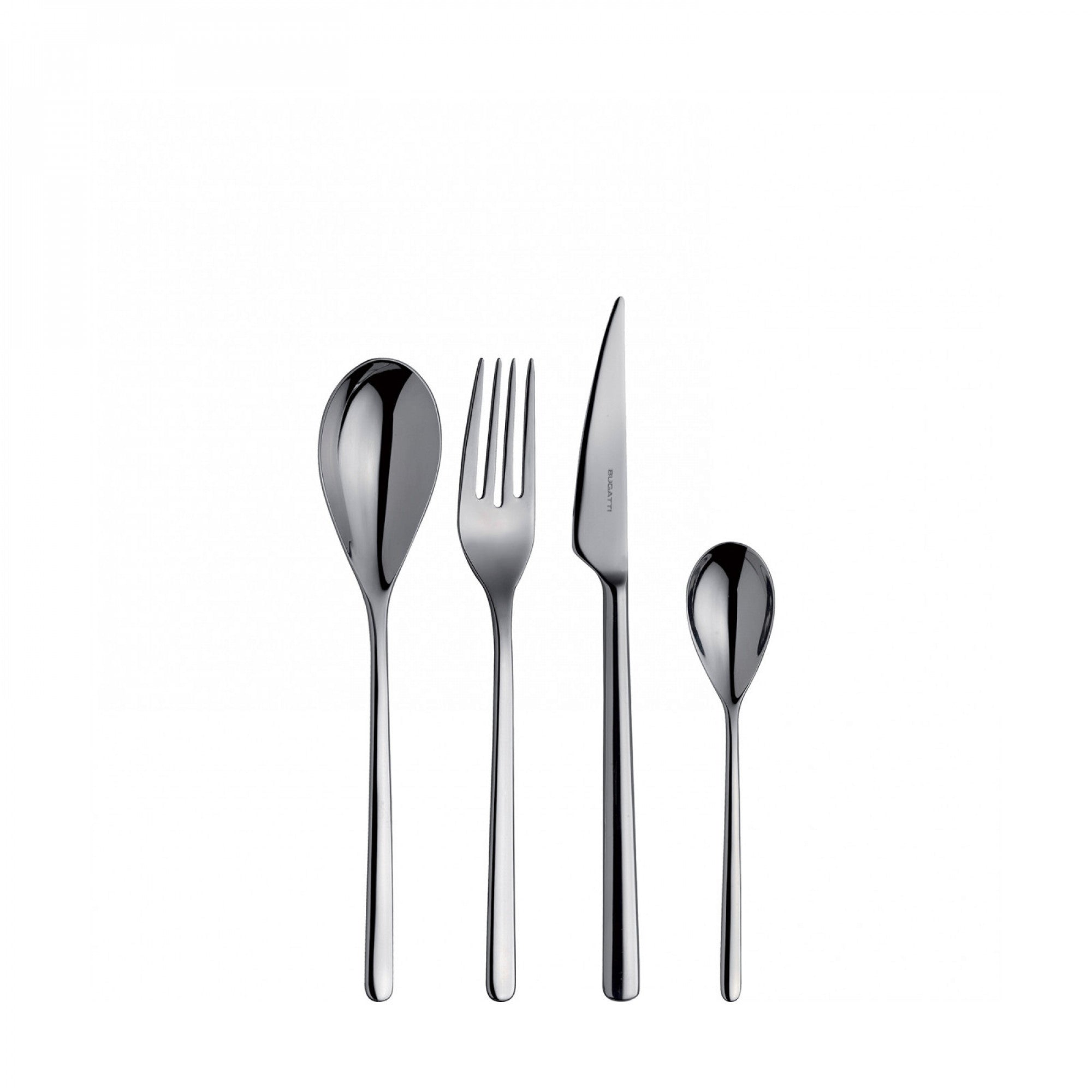 BUGATTI, Sintesi, 24-piece cutlery set in 18/10 stainless steel