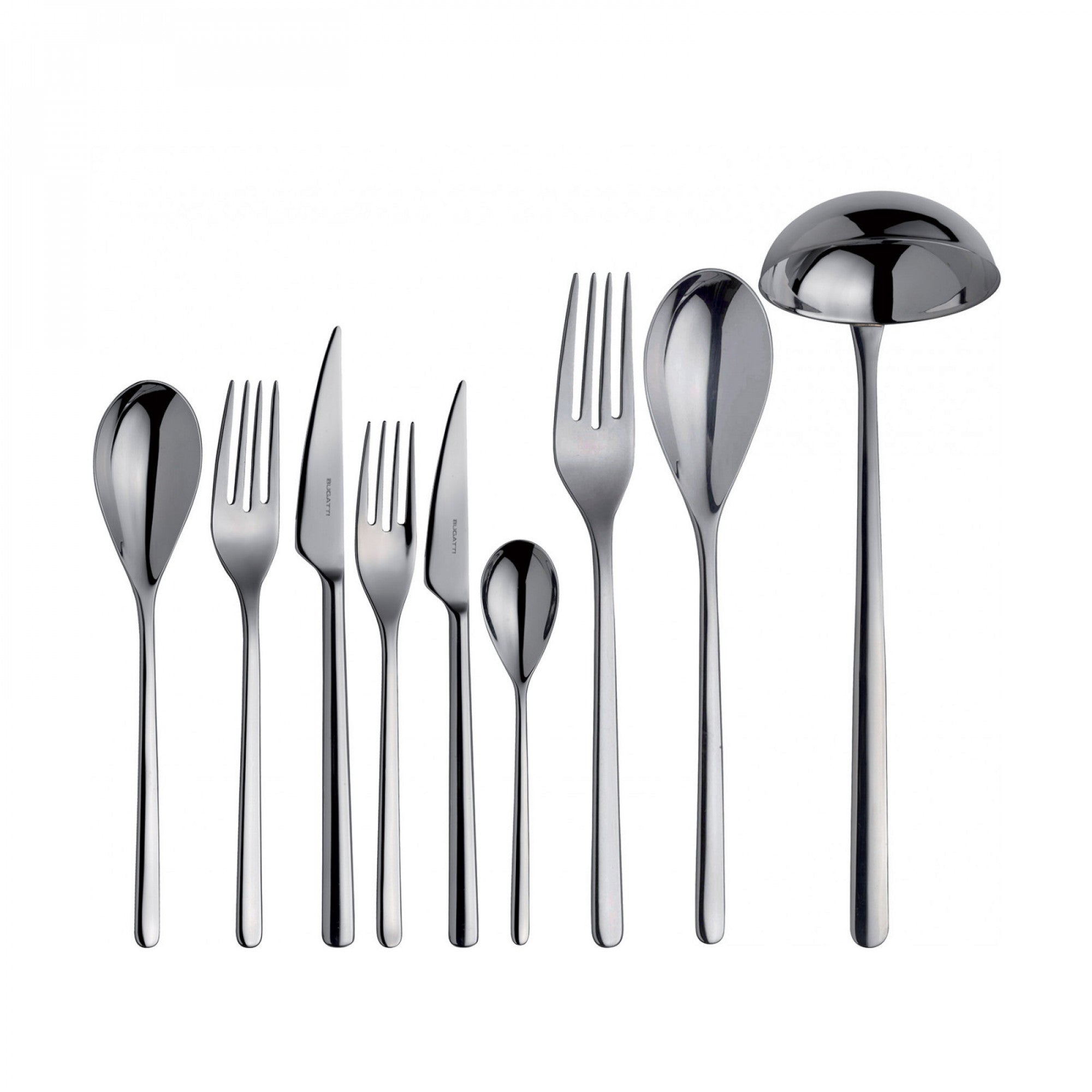 BUGATTI, Sintesi, 75-piece cutlery set in 18/10 stainless steel