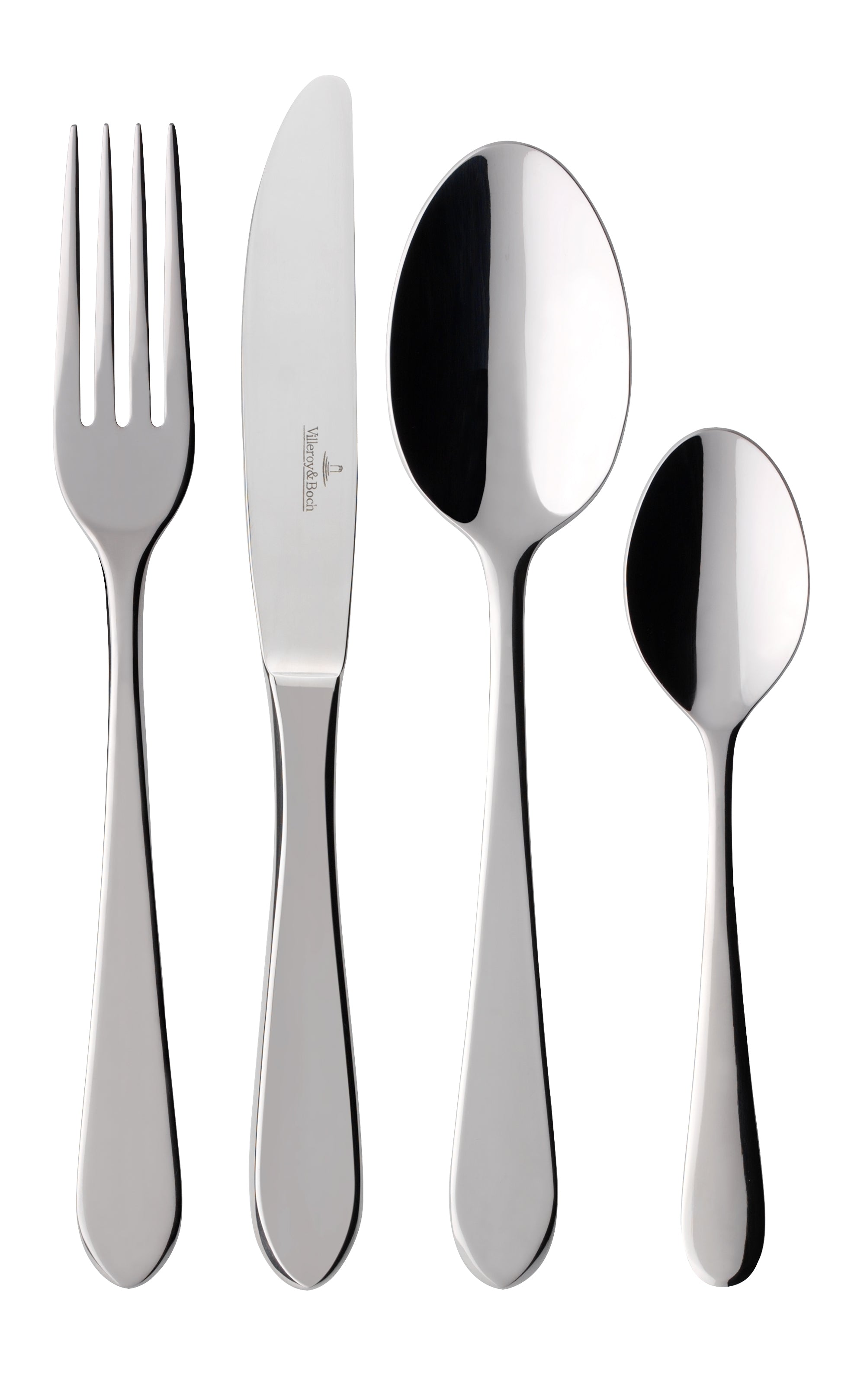 Villeroy &amp; Boch OSCAR Table Cutlery Set for 6 People, 24 Pieces, Stainless Steel