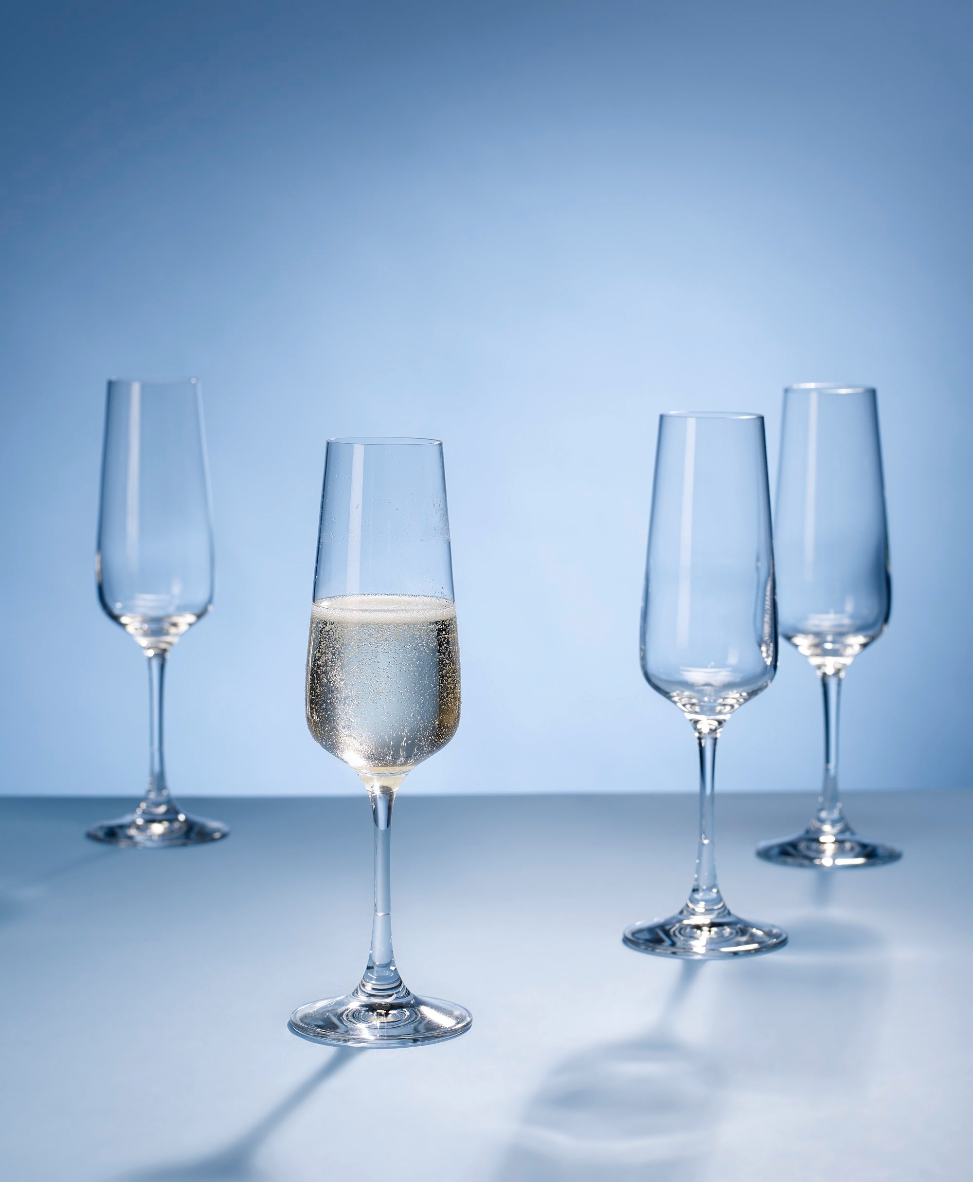 Villeroy &amp; Boch Ovid Champagne glasses. 4-piece set