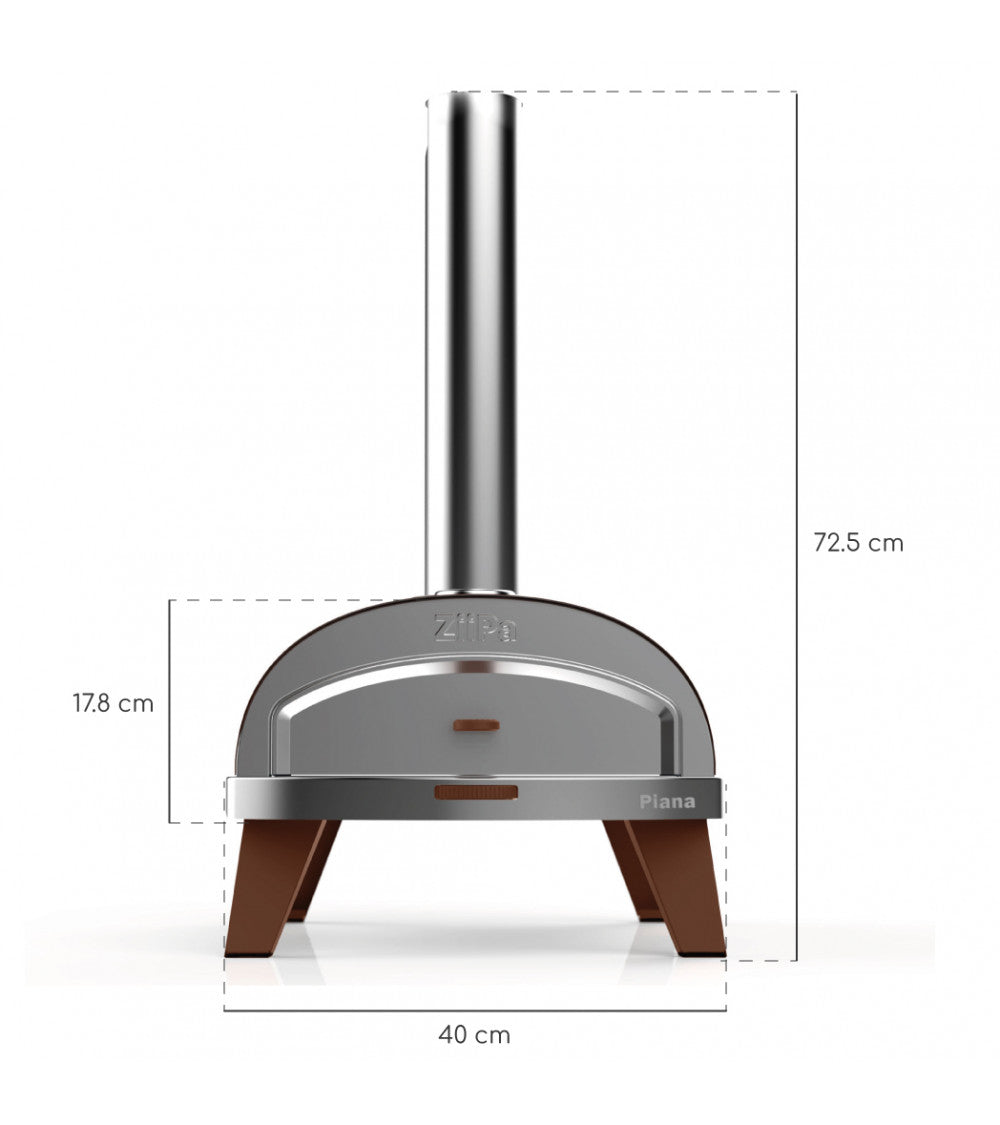 ZiiPa Pallet Pizza Oven, Terracotta