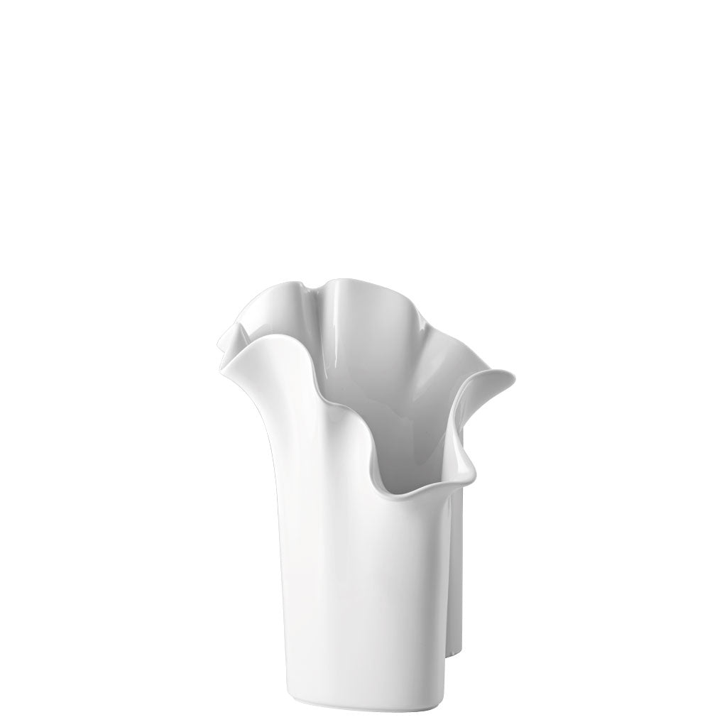 Rosenthal Asym Weiße Vase, 30cm